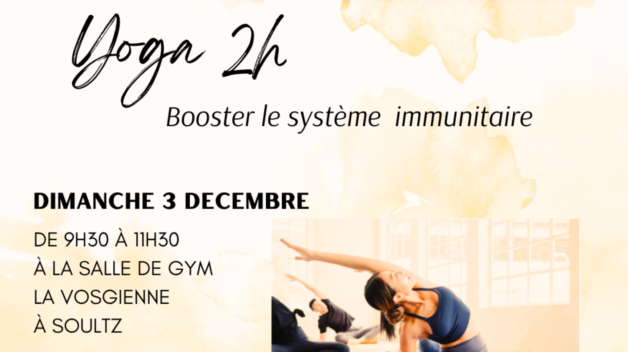 Séance de 2h de yoga pour stimuler les défenses immunitaires