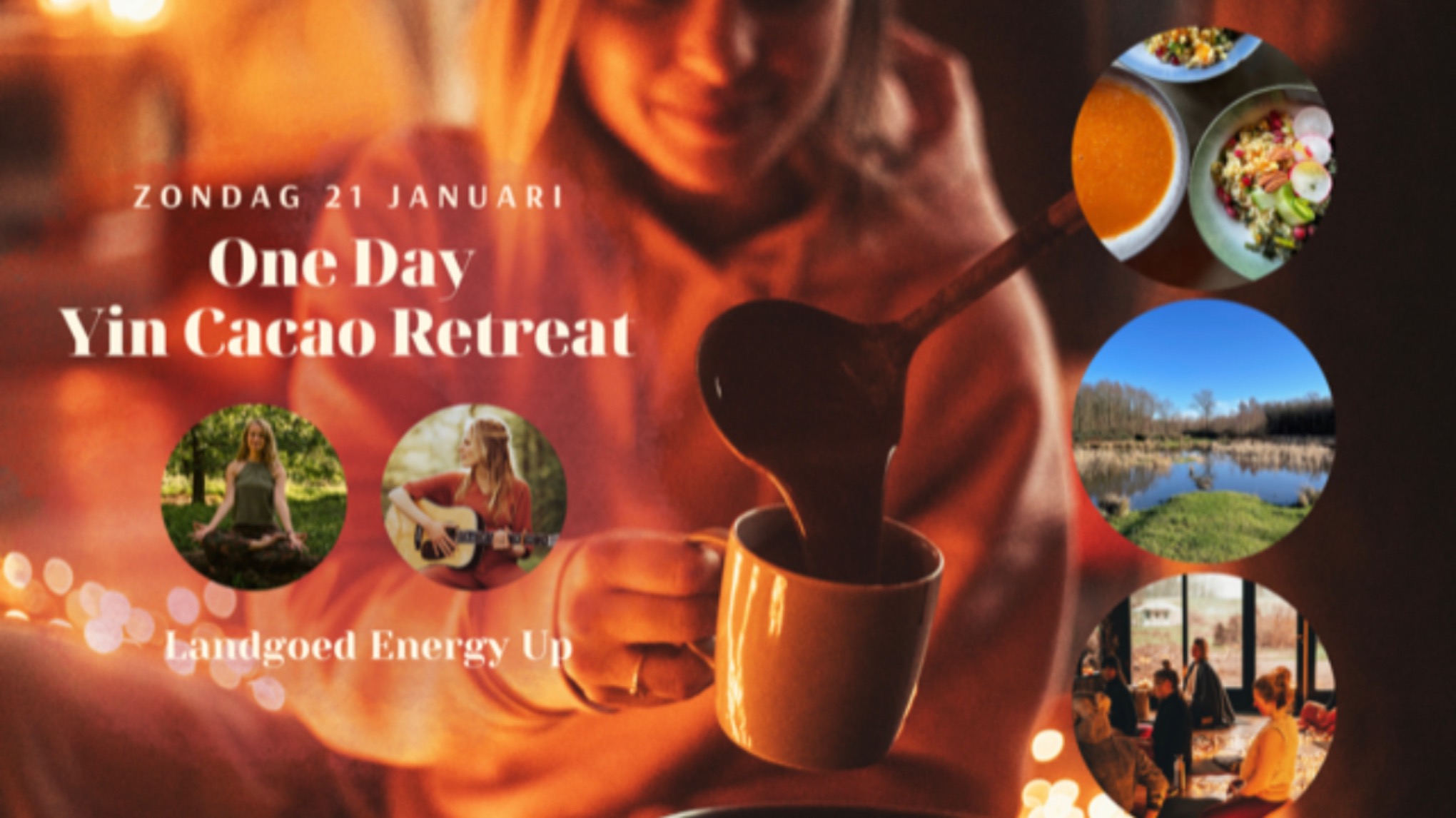 One day yin cacao retreat, nog 1 plekje