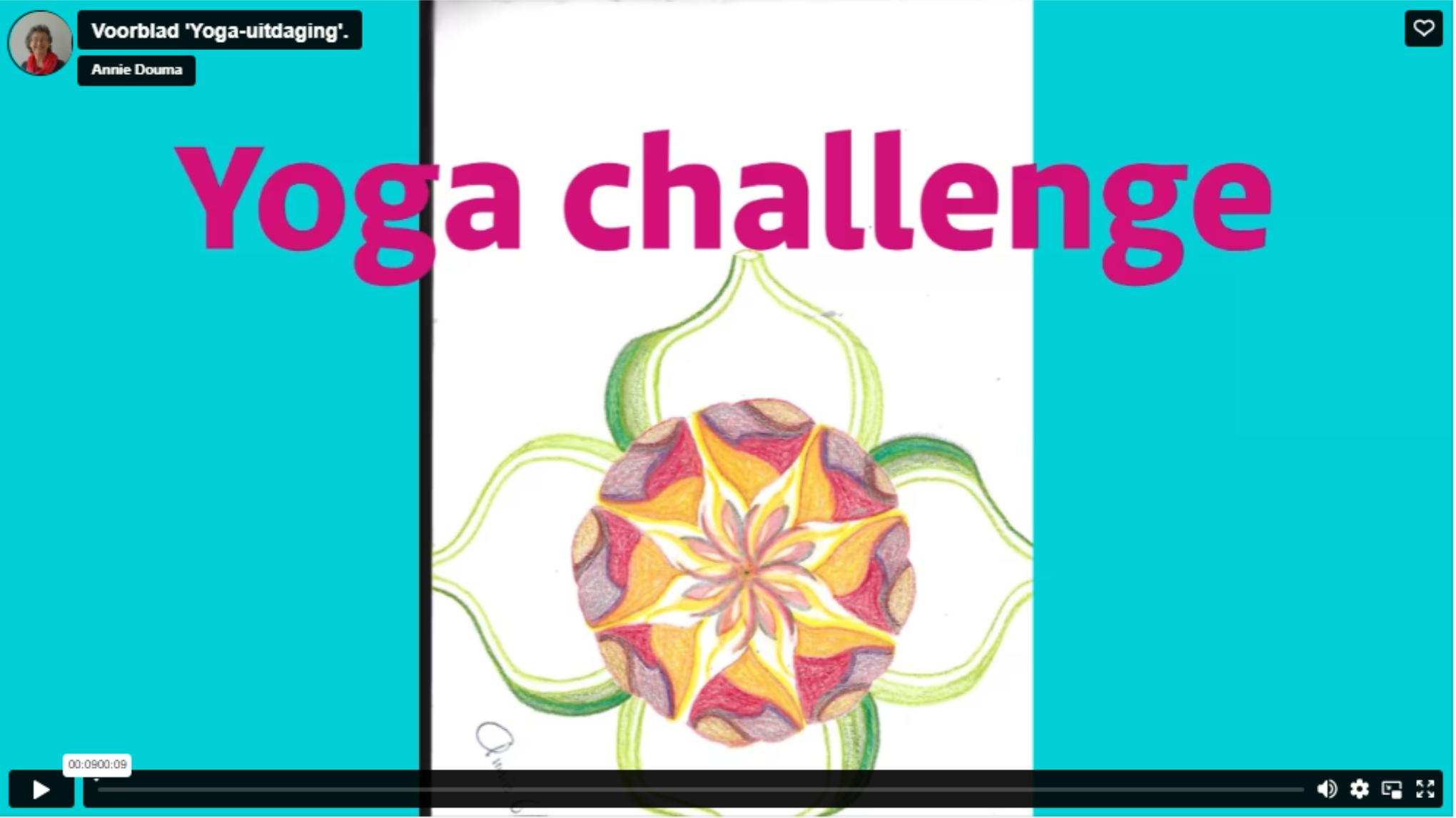 Evenement Yoga challenge ‘Yoga voor thuis’.