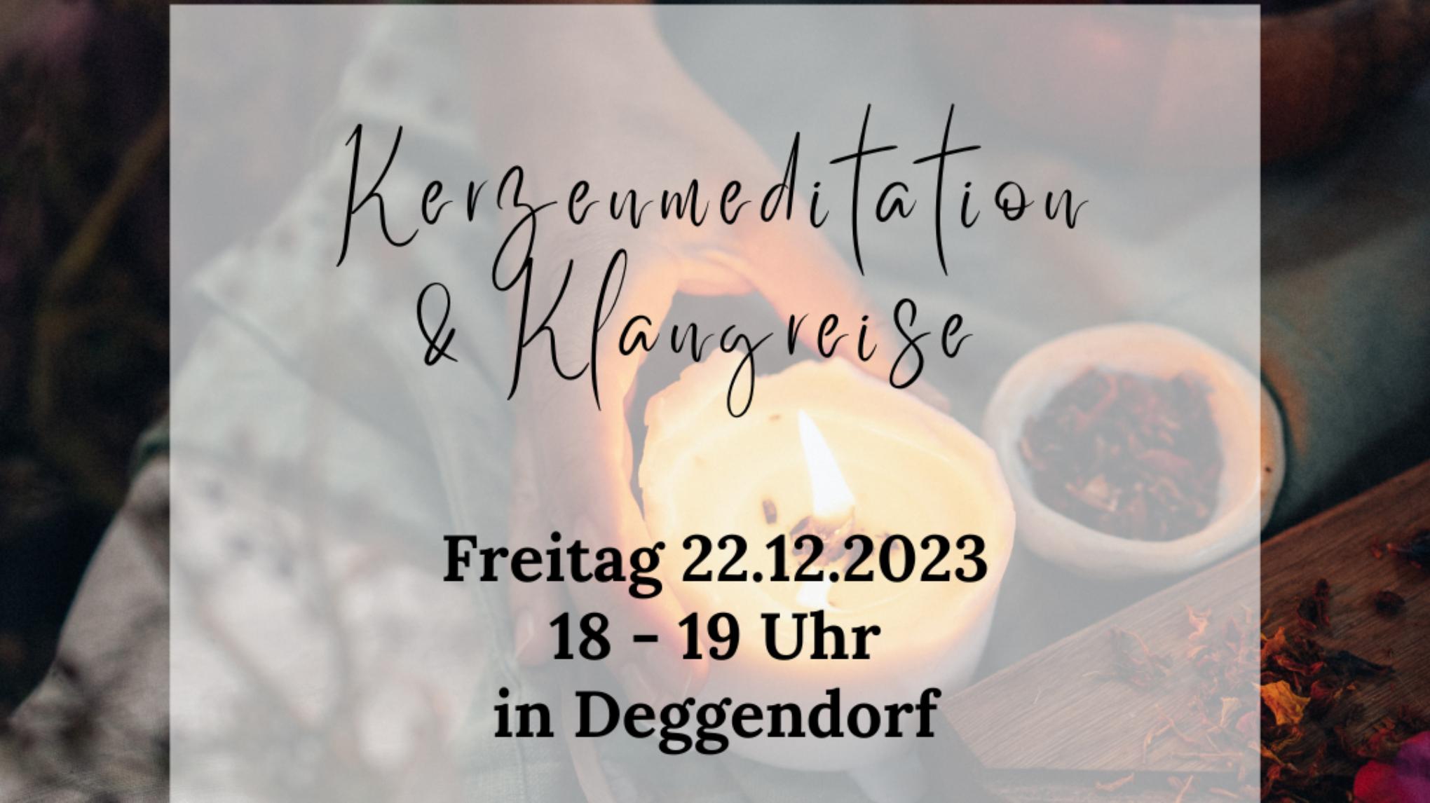 Weihnachts-Special: Kerzenmeditation & Klangreise (auf Spendenbasis)