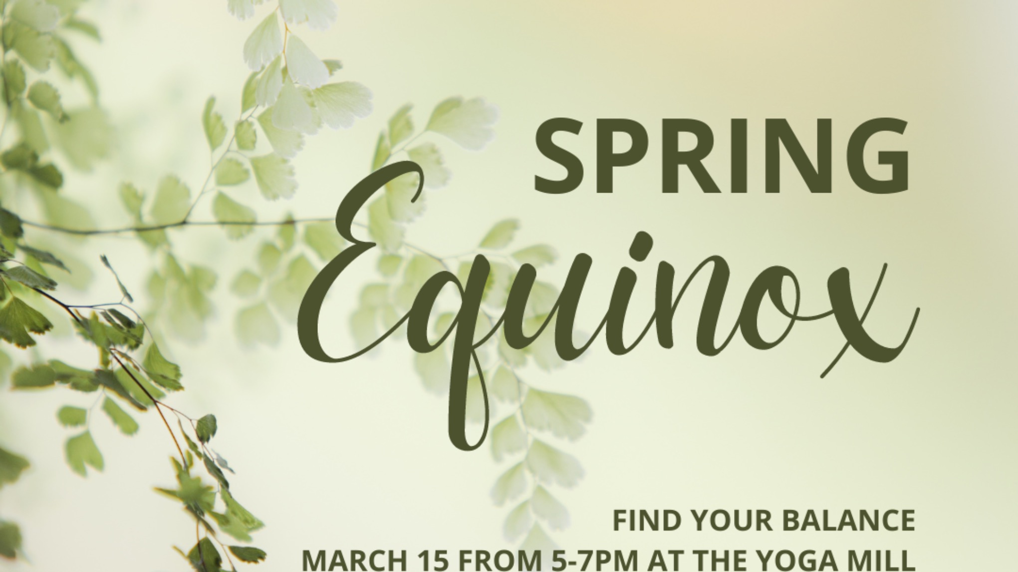 Spring Equinox Workshop