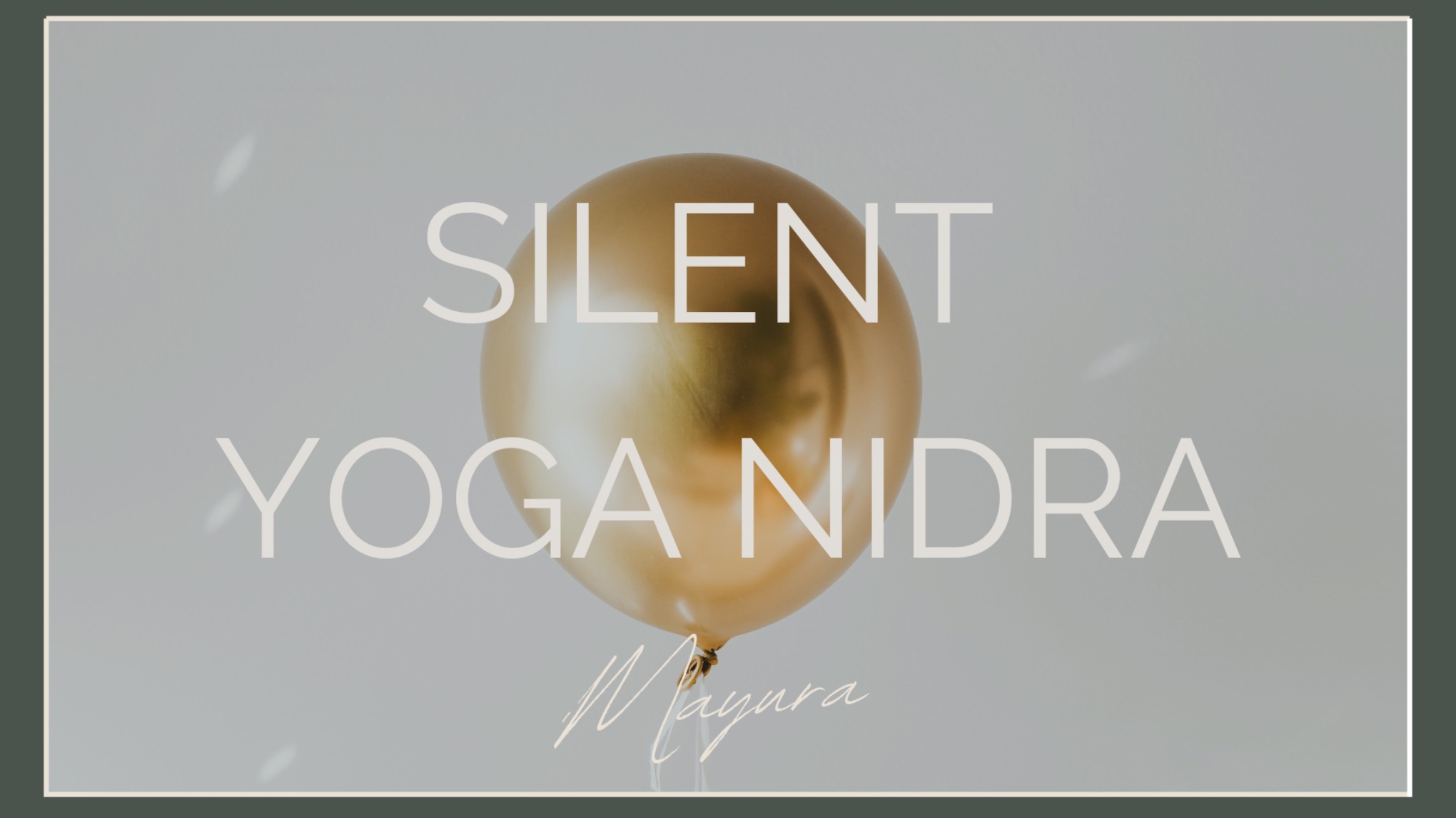 ** JUBILEUM ** Silent Yoga Nidra | Middag Sessie