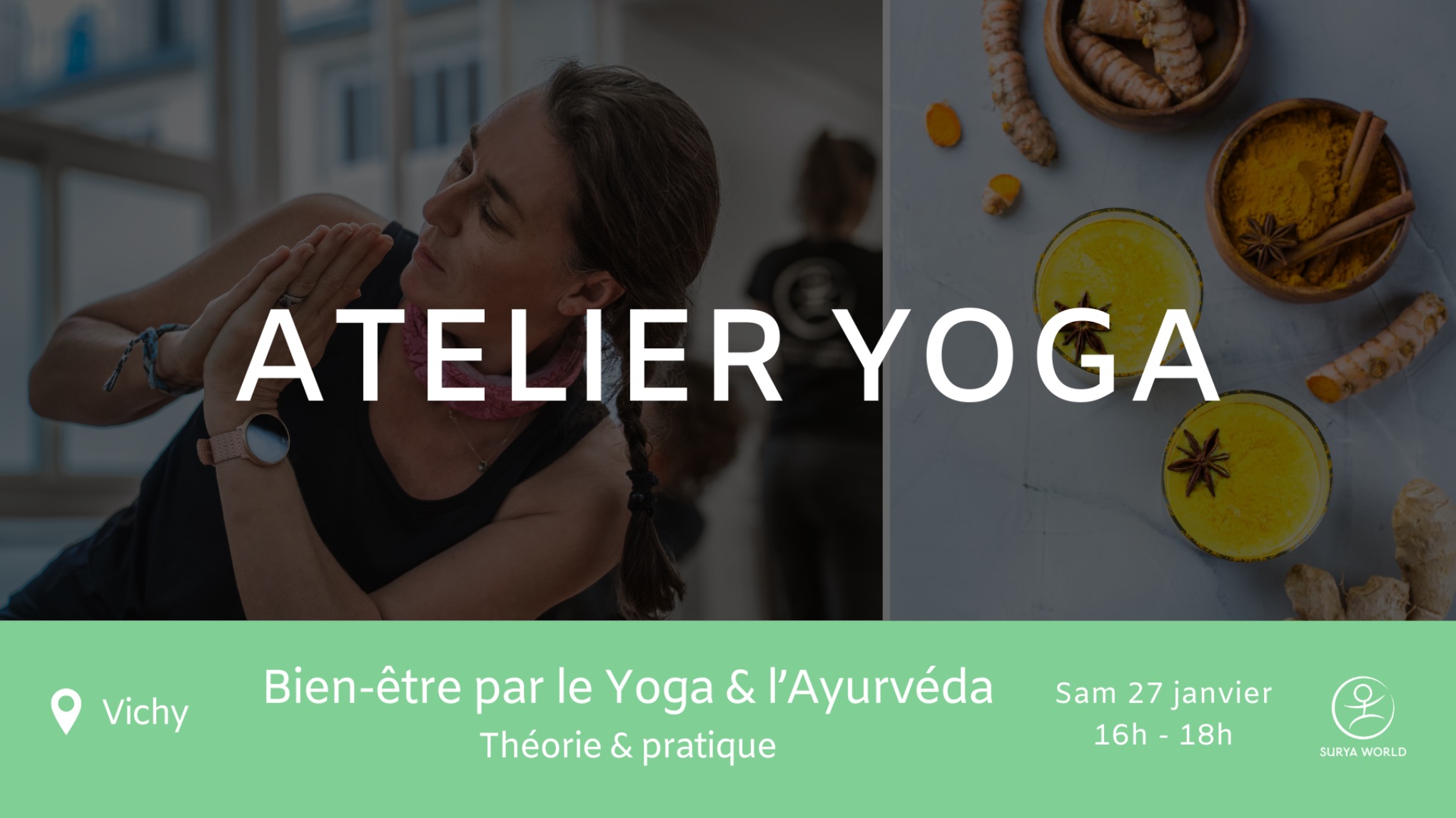 Atelier : L'équilibre intérieur grâce au Yoga et l'Ayurvéda 🌿