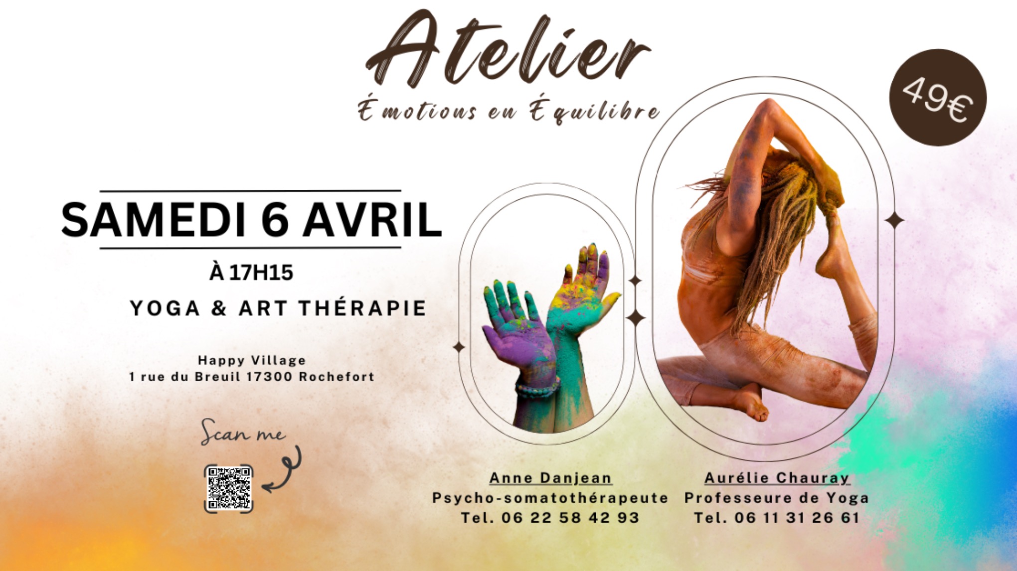 🌿✨ Atelier de Yoga & Art Thérapie : Équilibre des Émotions ✨🌿