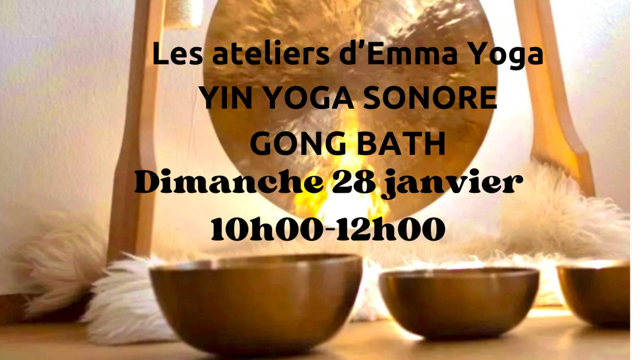 Atelier Yin Yoga & voyage sonore au bols tibétains