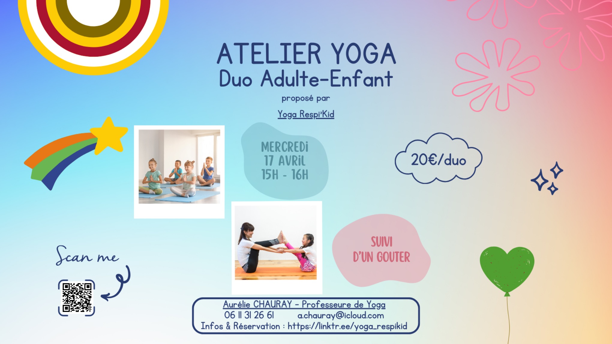 🌈 Atelier Yoga en Duo : Connexion Adulte-Enfant 🌸