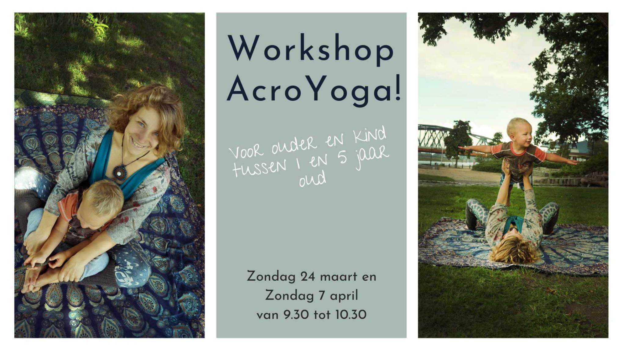 Acroyoga voor ouder en kind (2-5 jaar)