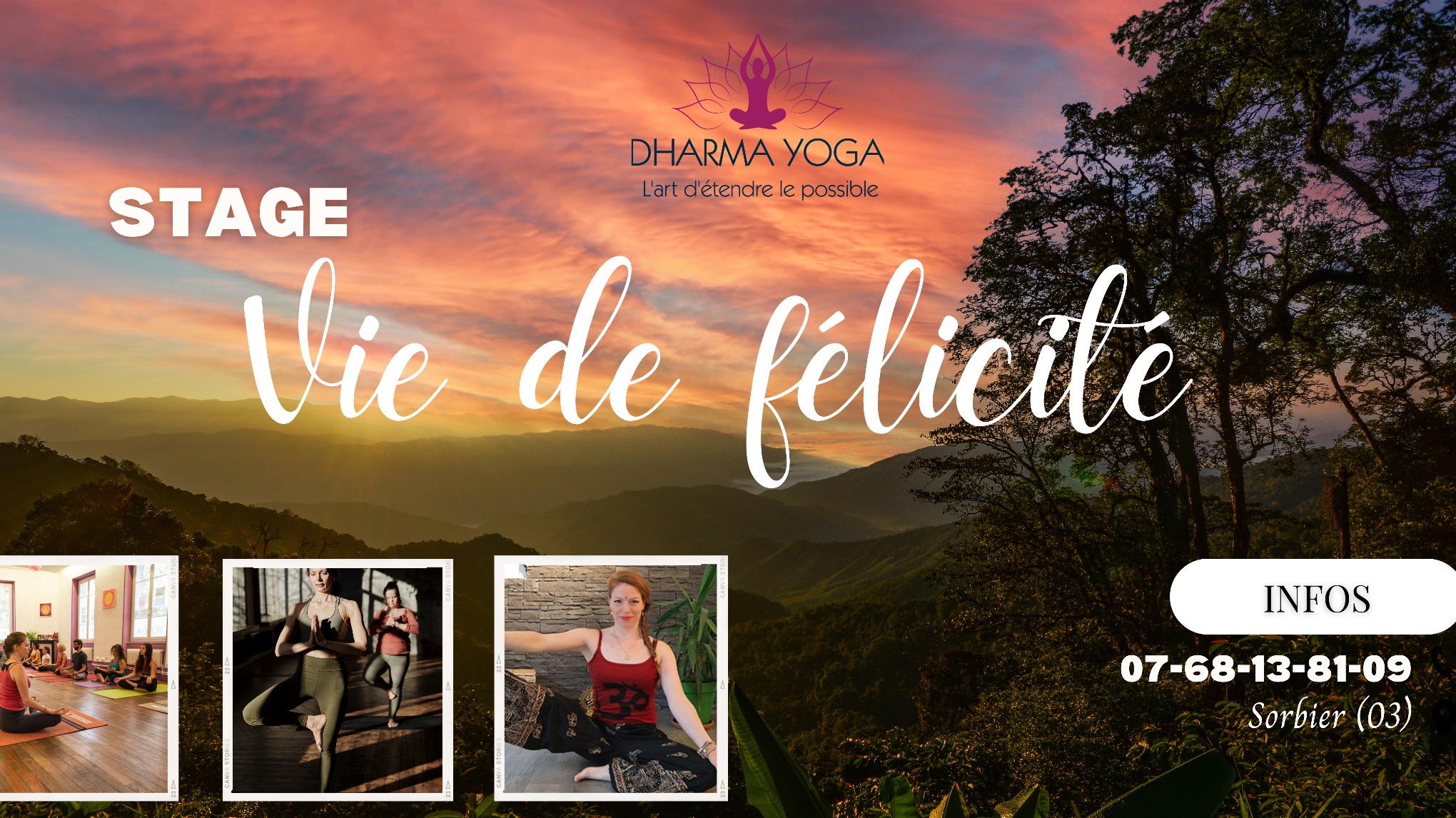 Stage de yoga: Comment vivre en félicité ?