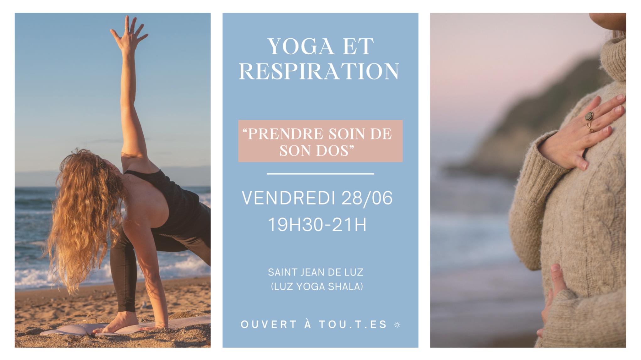 Atelier Yoga postural & Respiration : Prendre soin de son dos