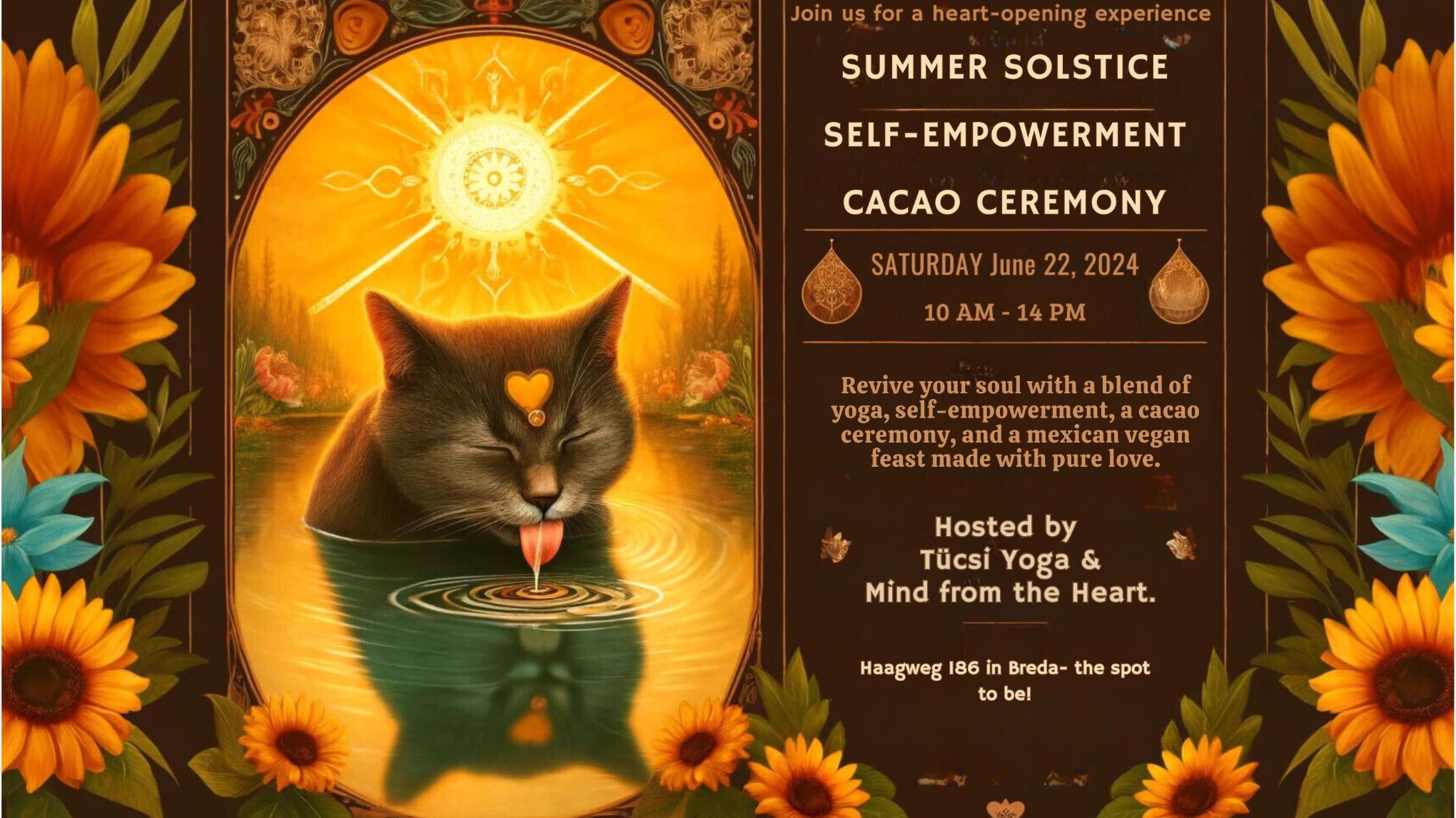 Summer Solstice; Self-Empowerment & Cacao Ceremony - 4 Years Tücsi Yoga