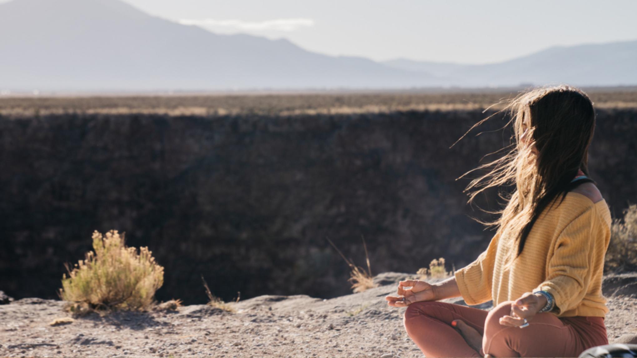 Sunrise Yoga with a View (2.5hrs) - @the Rio Grande Gorge Rim w/Kari Malen