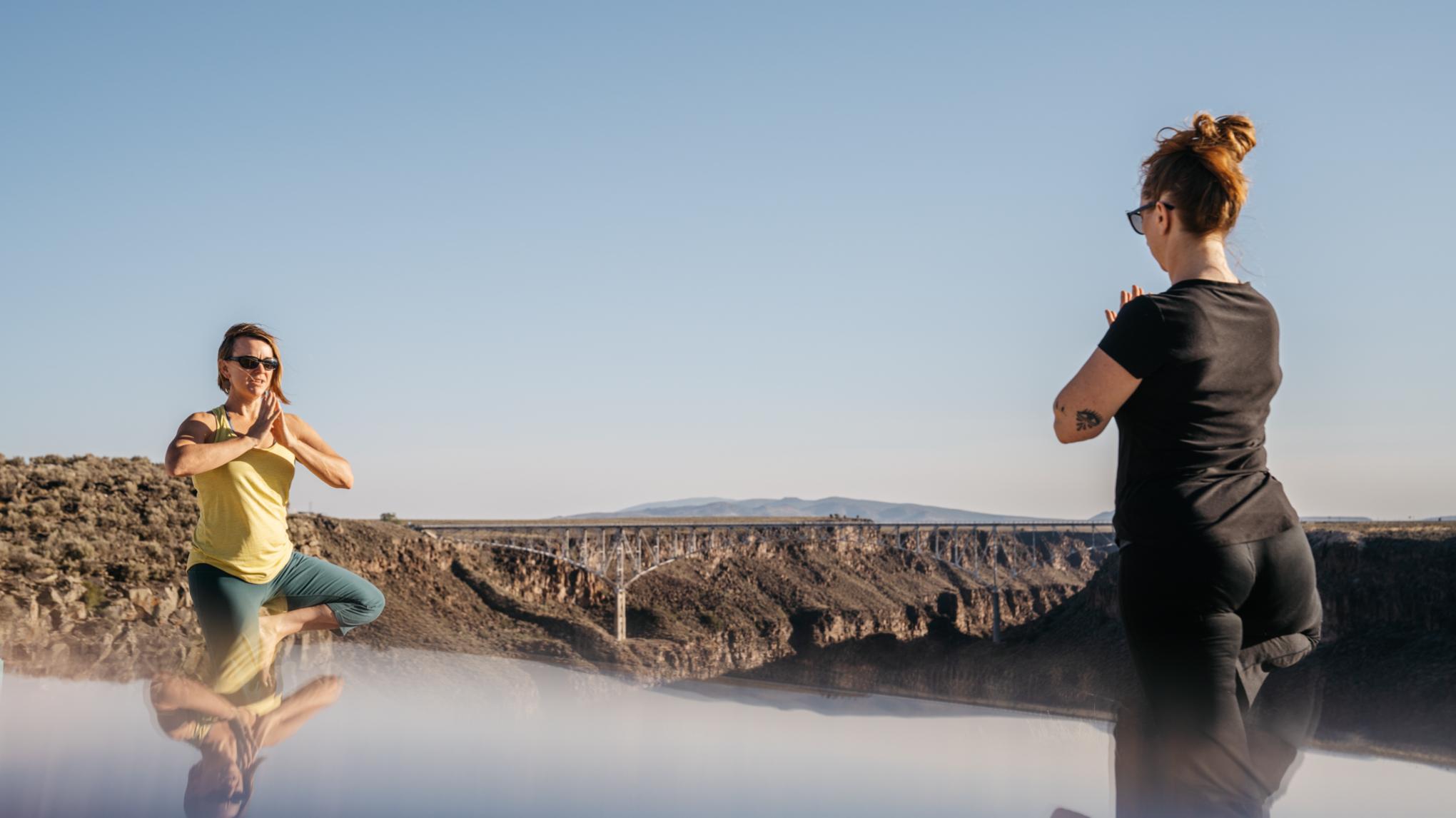 Sunrise Yoga with a View (2.5hrs) - @the Rio Grande Gorge Rim w/Kari Malen