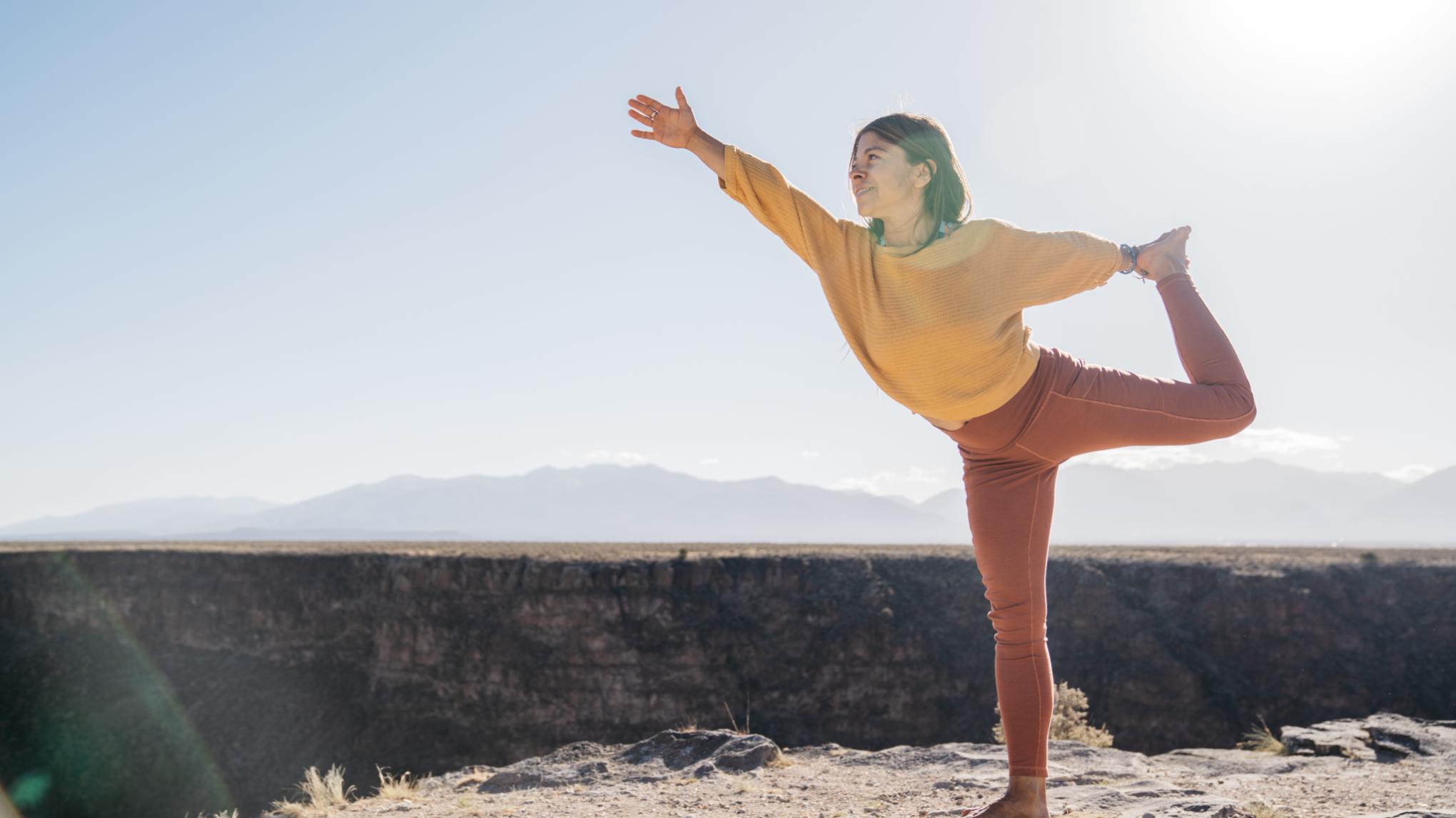 Sunrise Yoga with a View (2.5hrs) - @the Rio Grande Gorge Rim w/Kari Malen