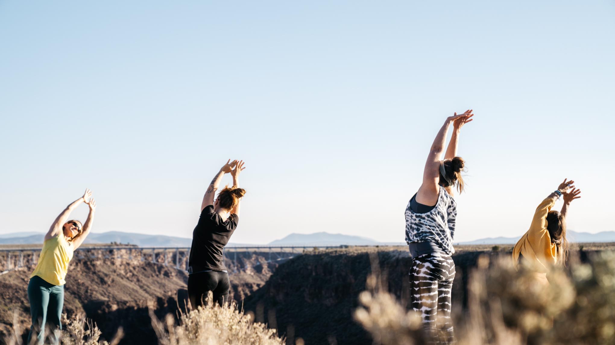Sunrise Yoga with a View (2.5hrs) - @the Rio Grande Gorge Rim w/Kari Malen