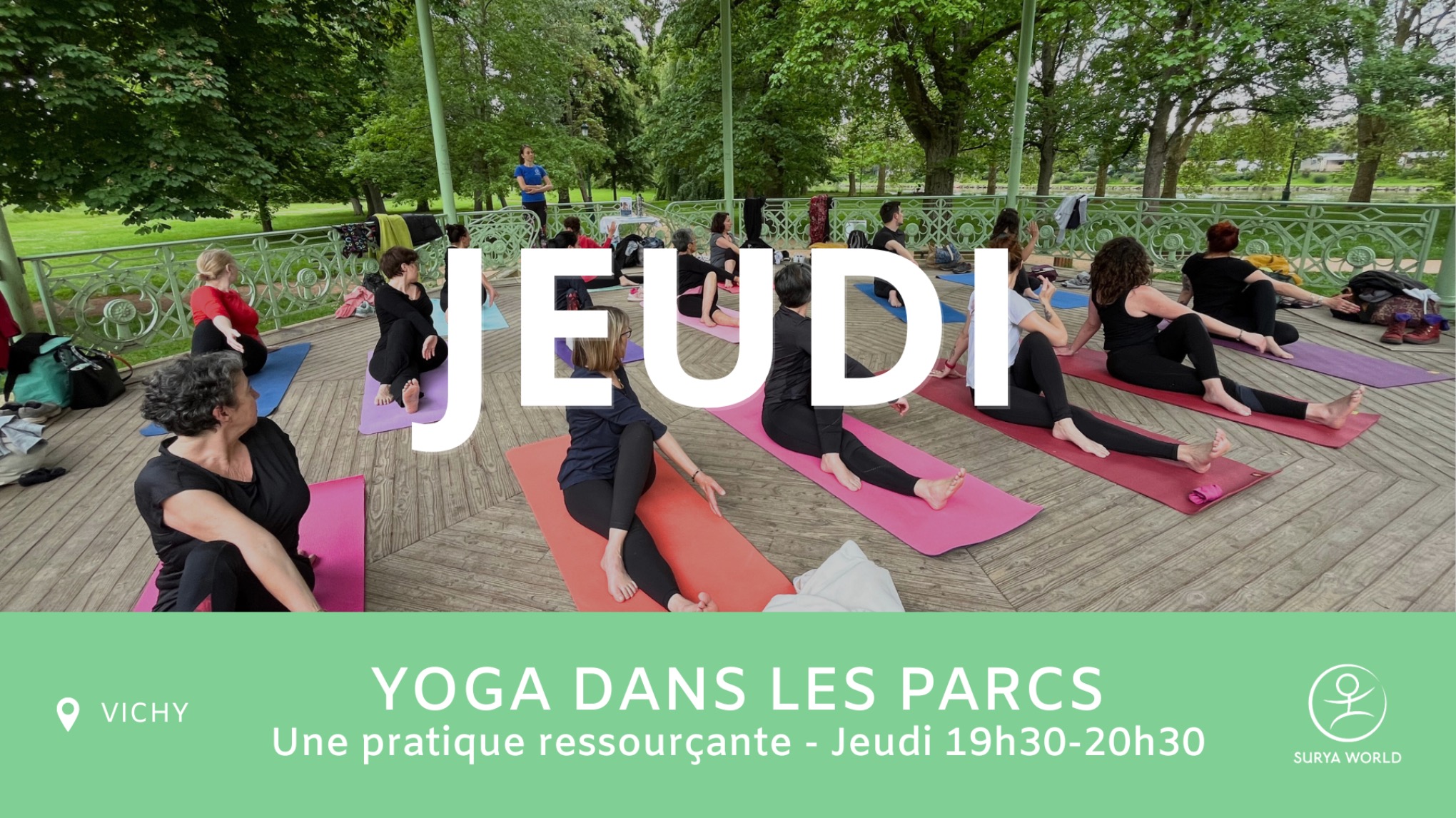 Yoga en plein air 🌳 Jeudi 19h30-20h30