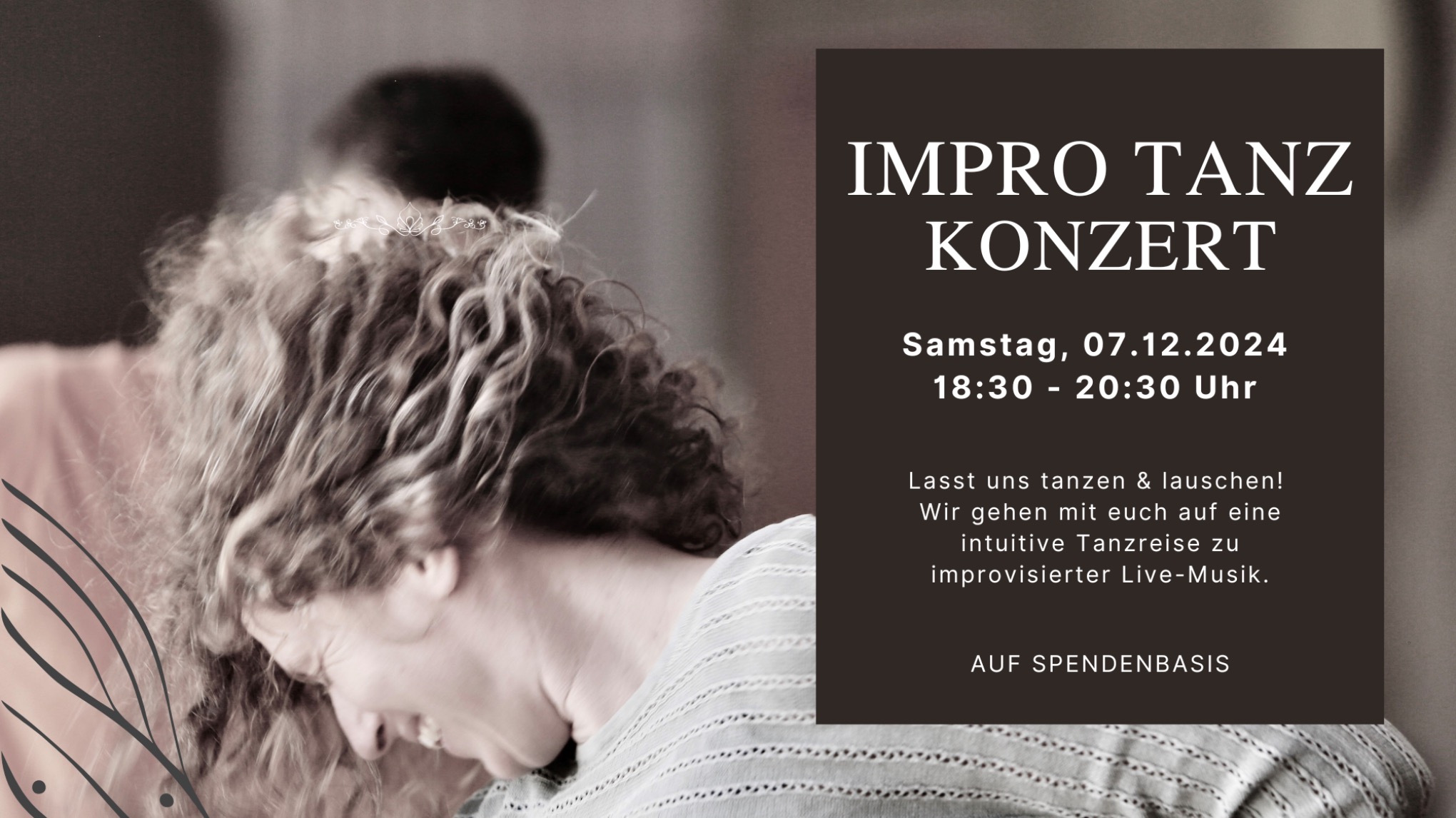 Impro Tanz Konzert - heute nicht im Studio sondern am Landeplatz