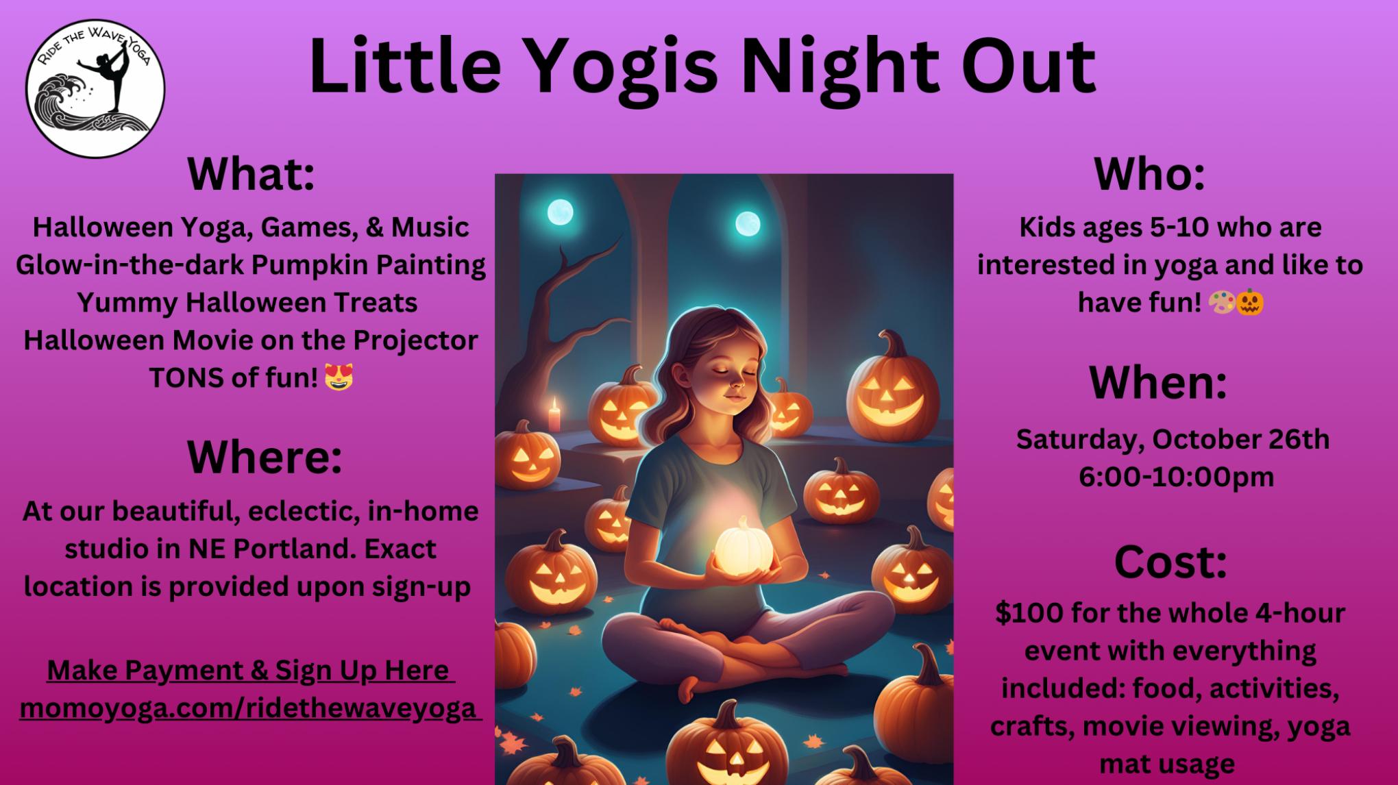 Little Yogis Halloween Night Out