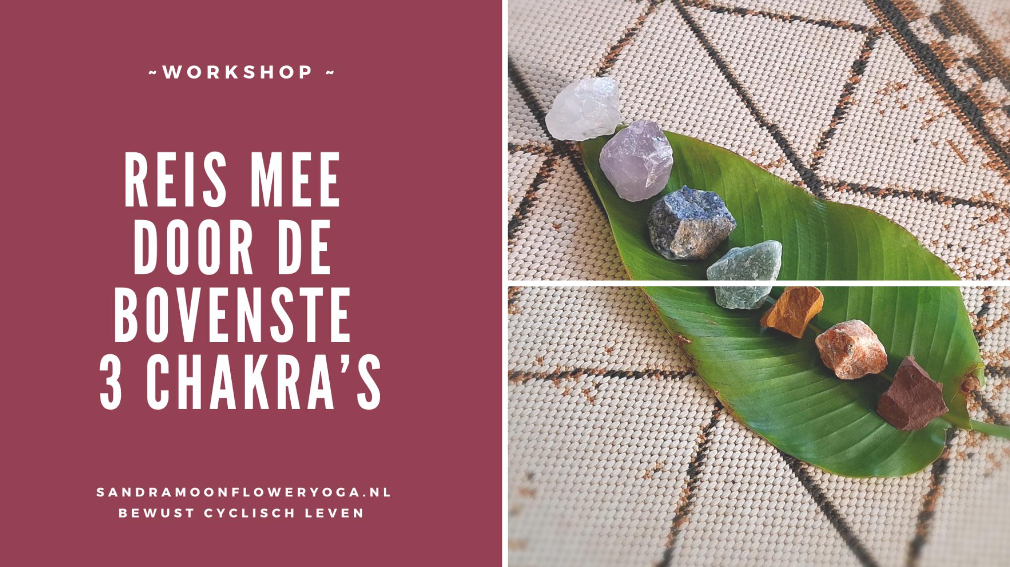 Reis mee door de bovenste 3 chakra's