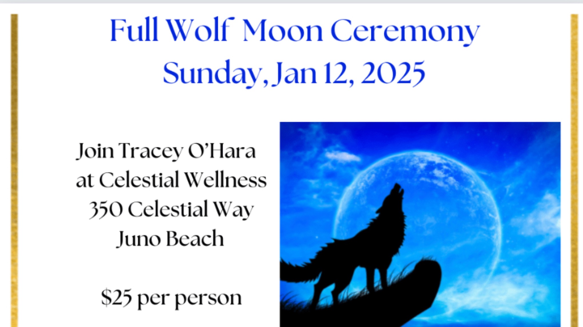 Full Wolf Moon Ceremony