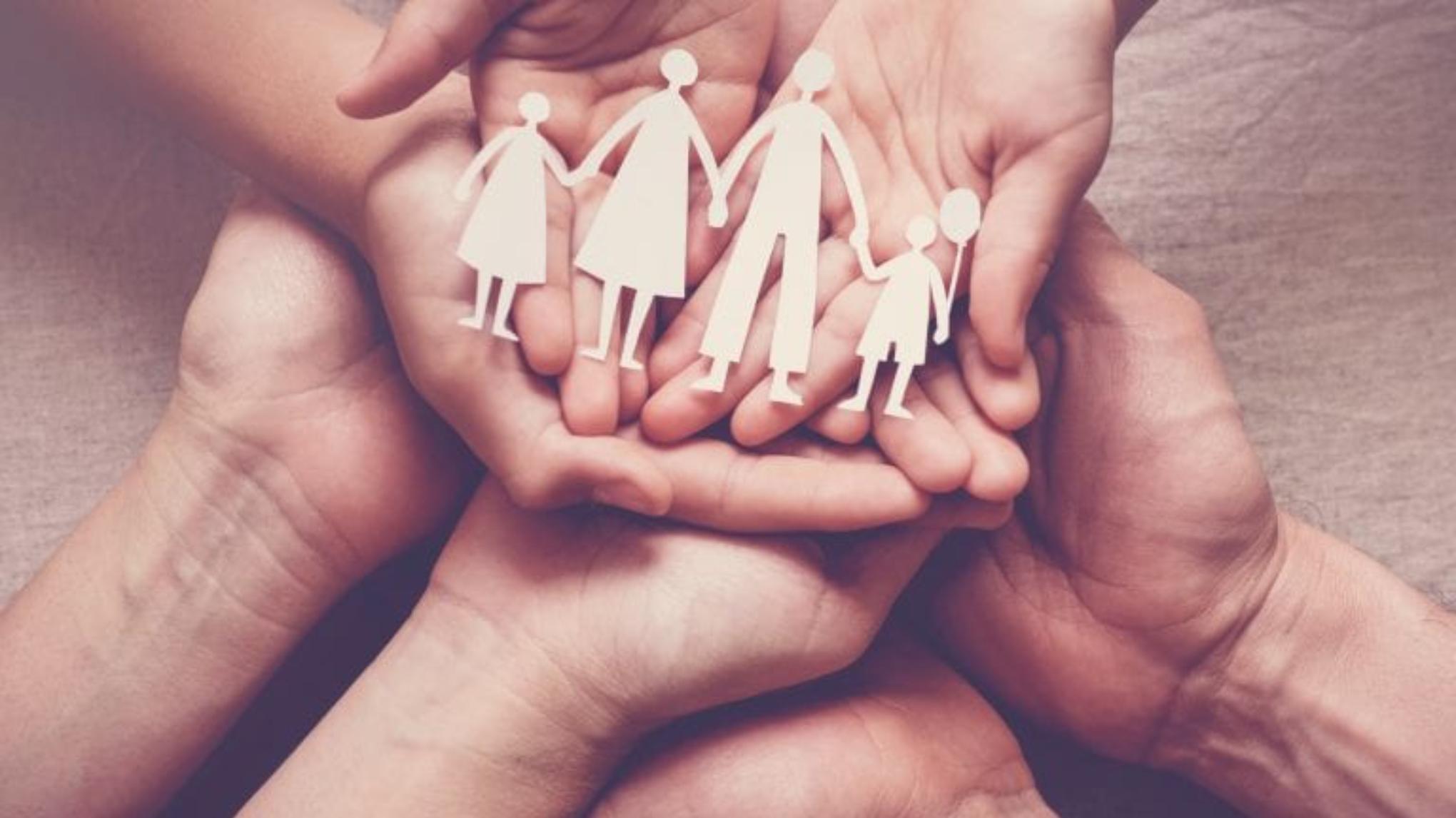 Familie opstelling - Cindy en Anja