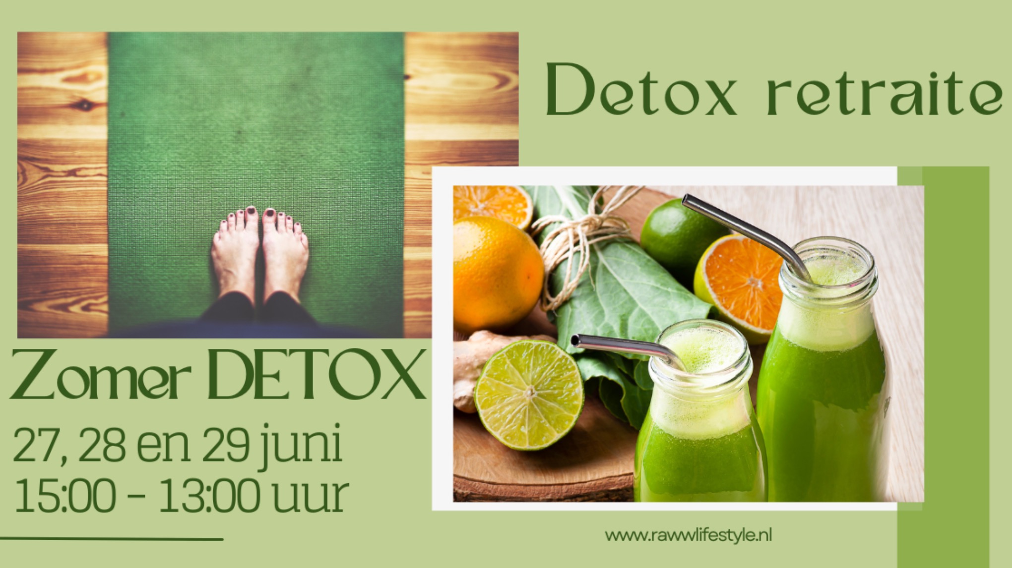 Retraite weekend: Detox- en Stress Release