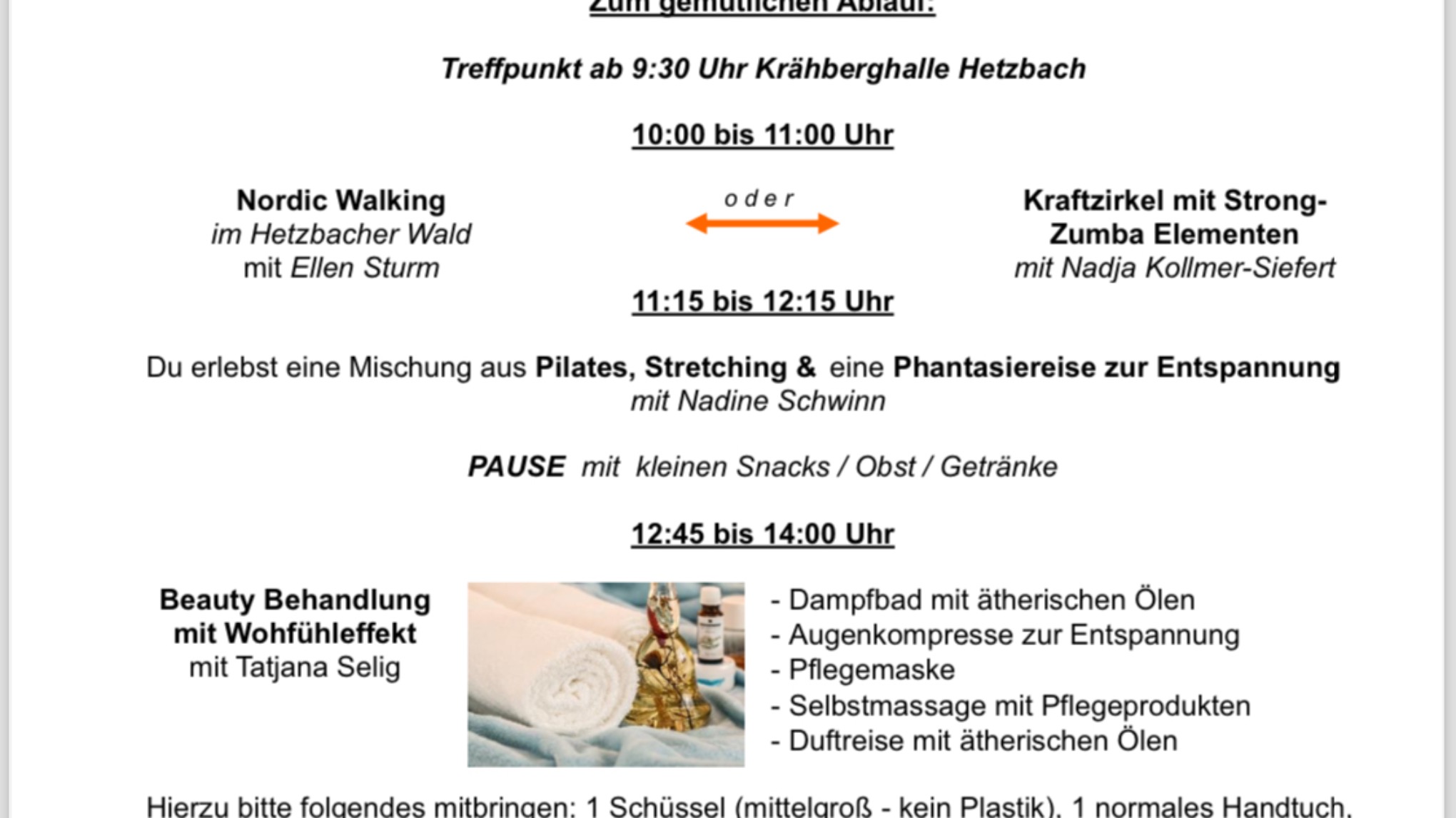 TV Hetzbach- Weltfrauentag