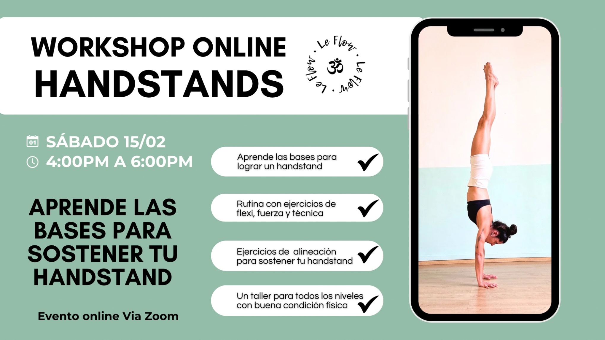 WORKSHOP ONLINE: HANDSTANDS