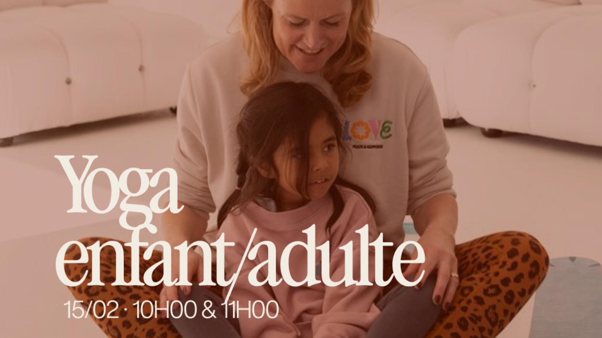 👩‍👦 Atelier yoga enfant 2-5 ans & adulte - 20€