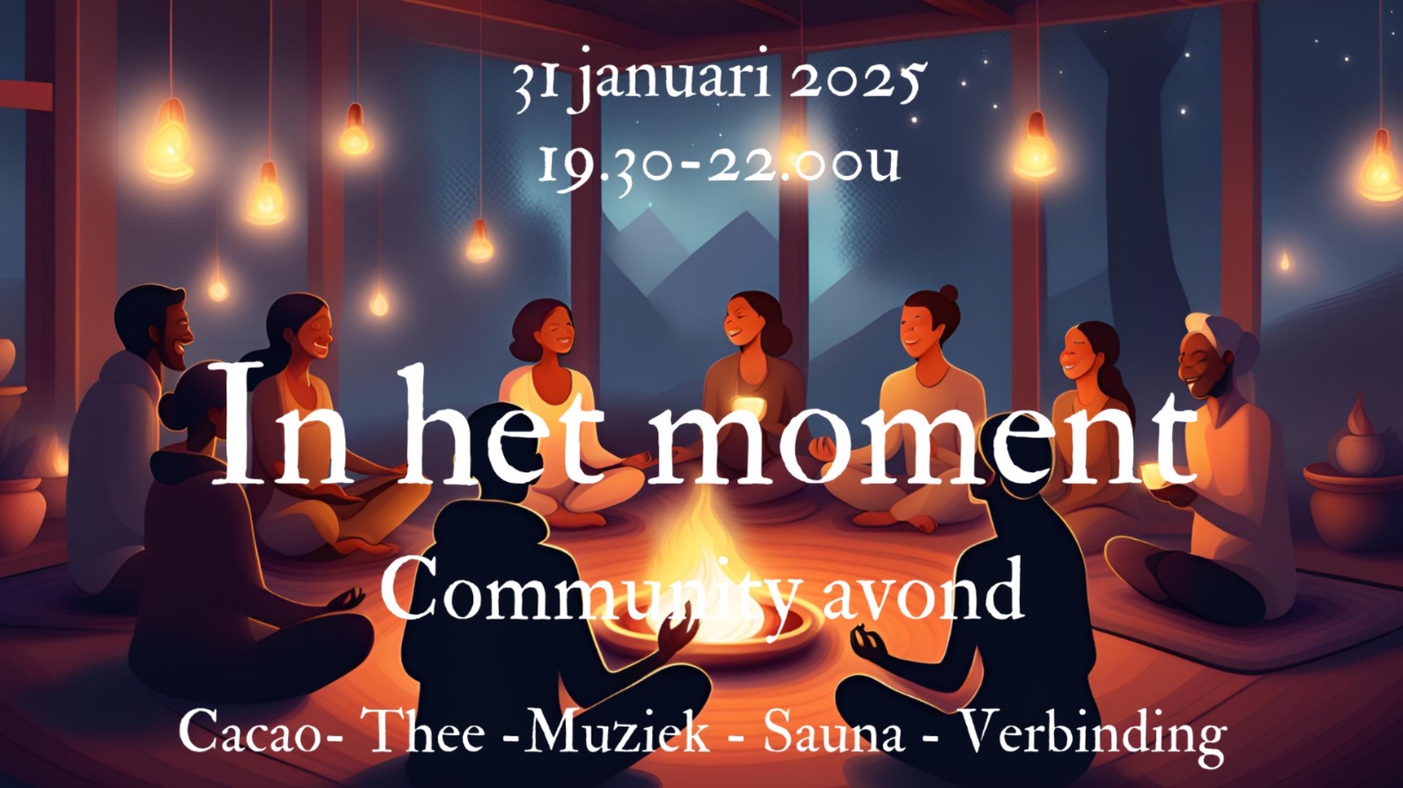 Community avond voor alle yogi’s van de studio