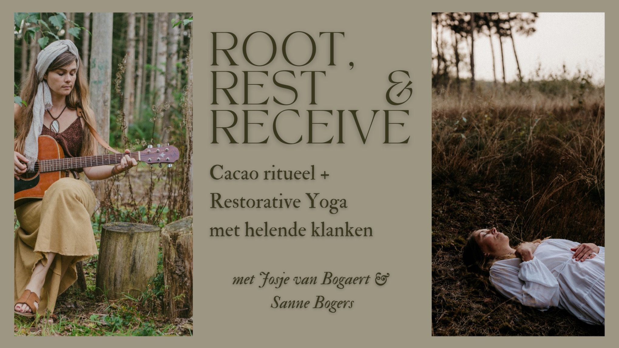 Root, rest & receive: Cacao ritueel + Restorative Yoga met klankreis