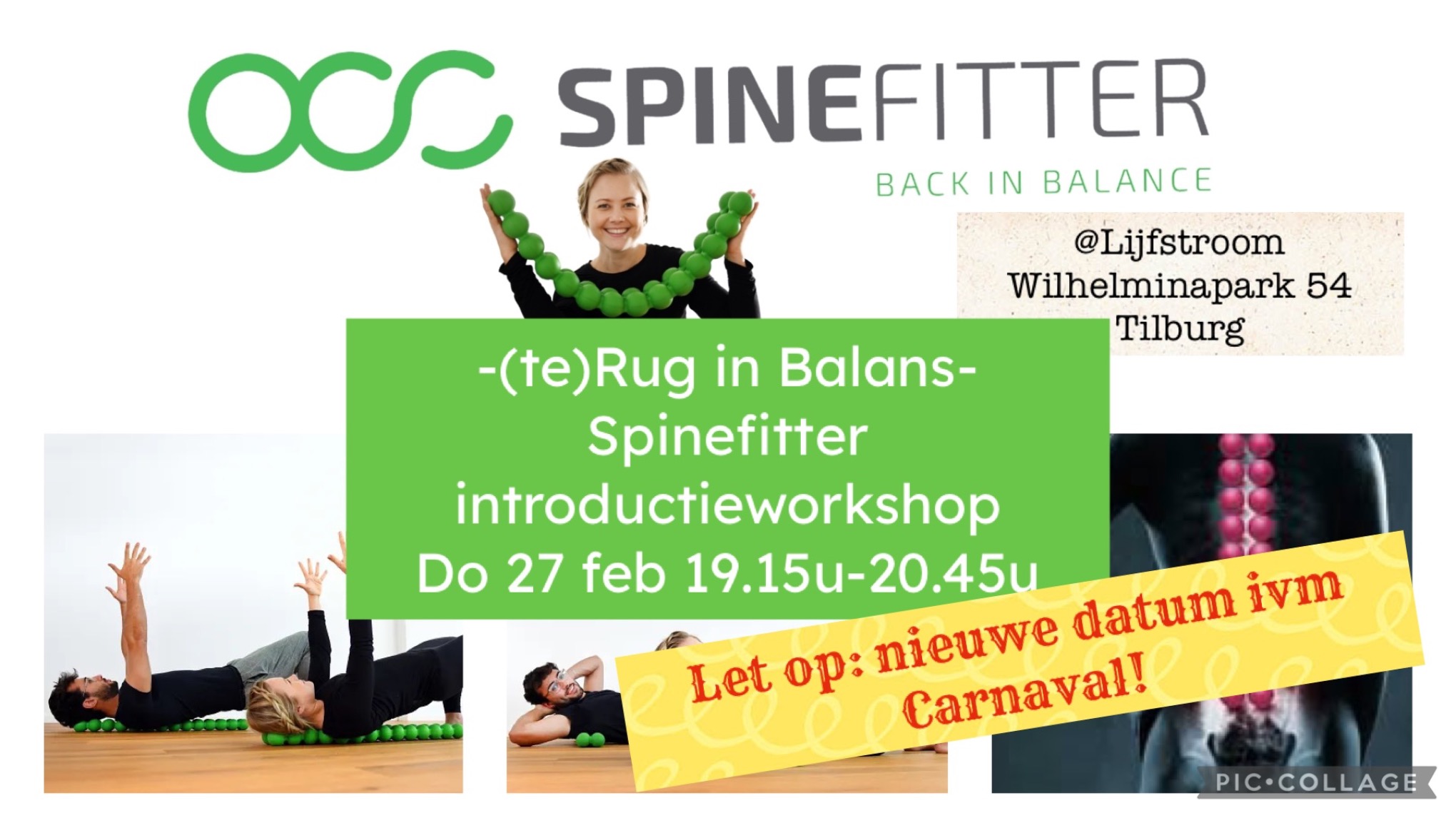 **(te)Rug in Balans - SPINEFITTER INTRODUCTIEWORKSHOP **