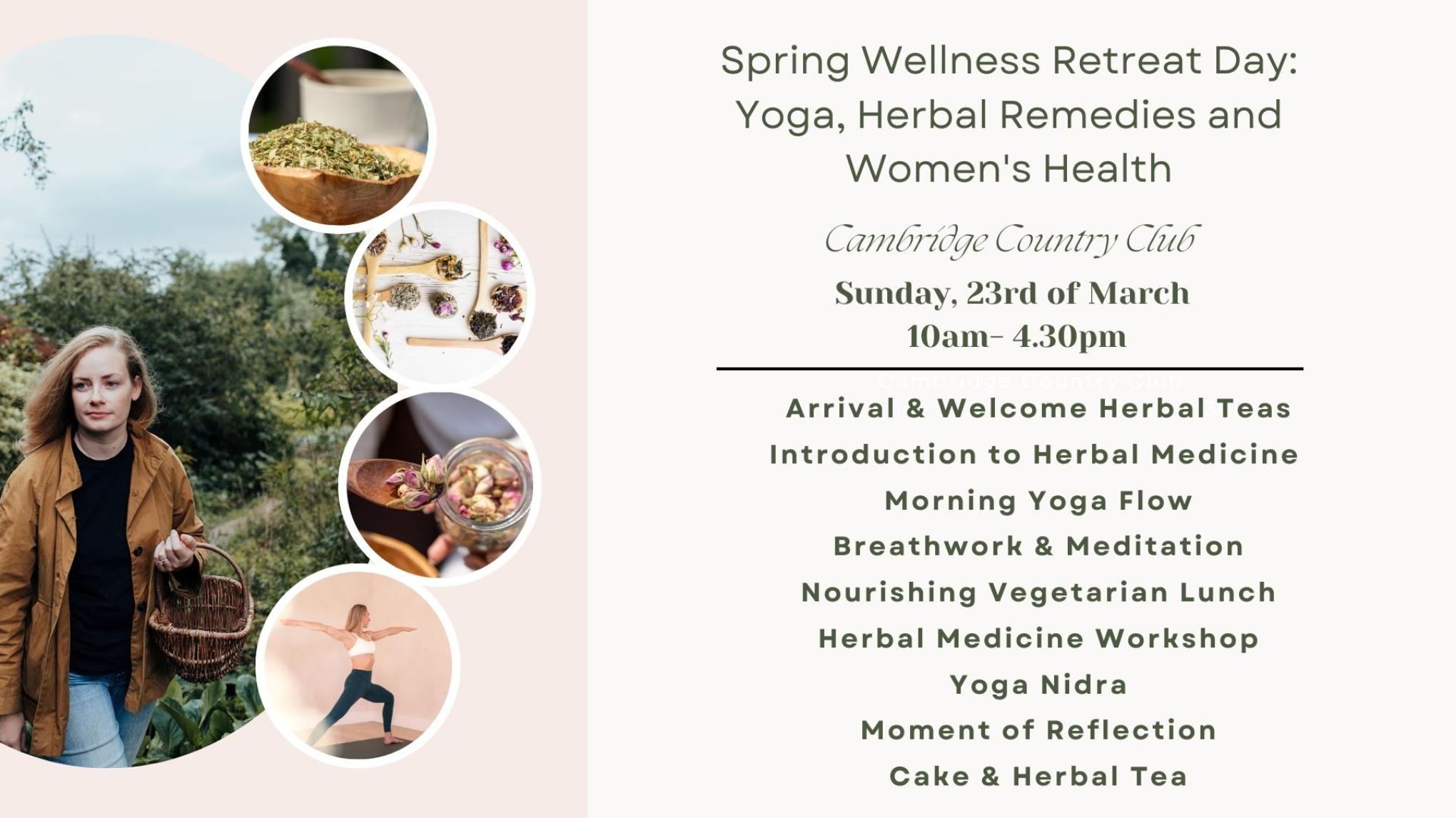 Spring Wellness Retreat: Yoga, Herbal Remedies and Women’s Health