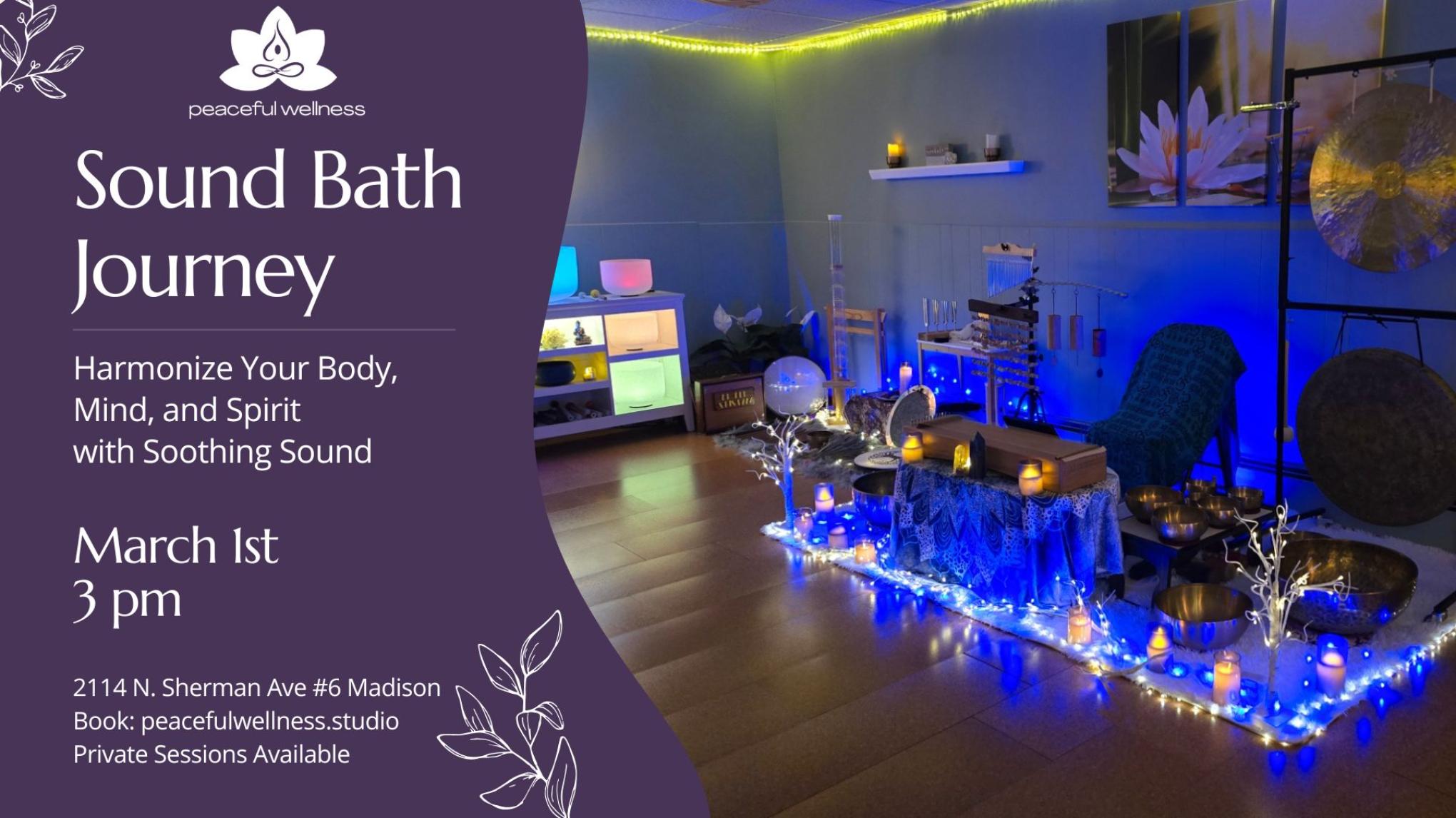 MADISON 60-minute Sound Bath