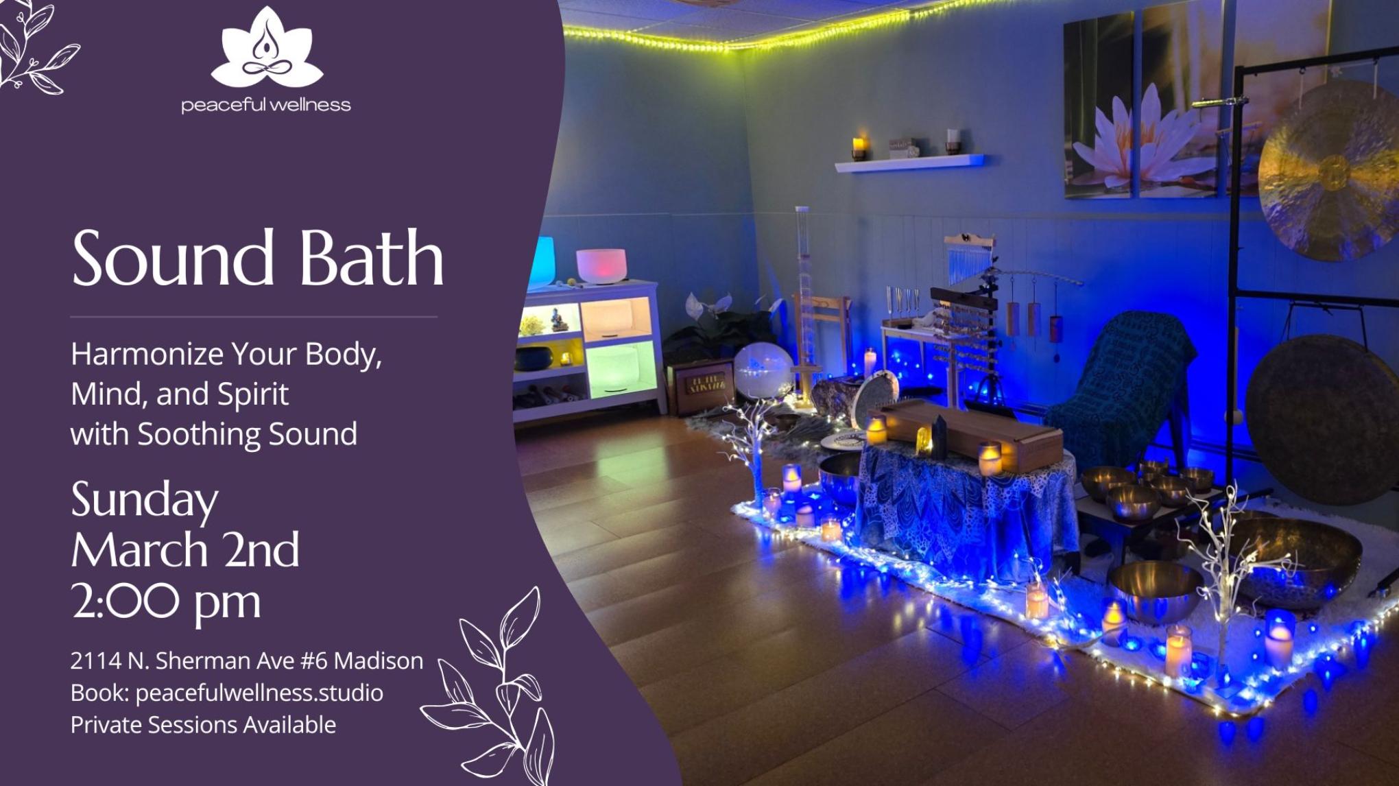 MADISON 60-minute Sound Bath