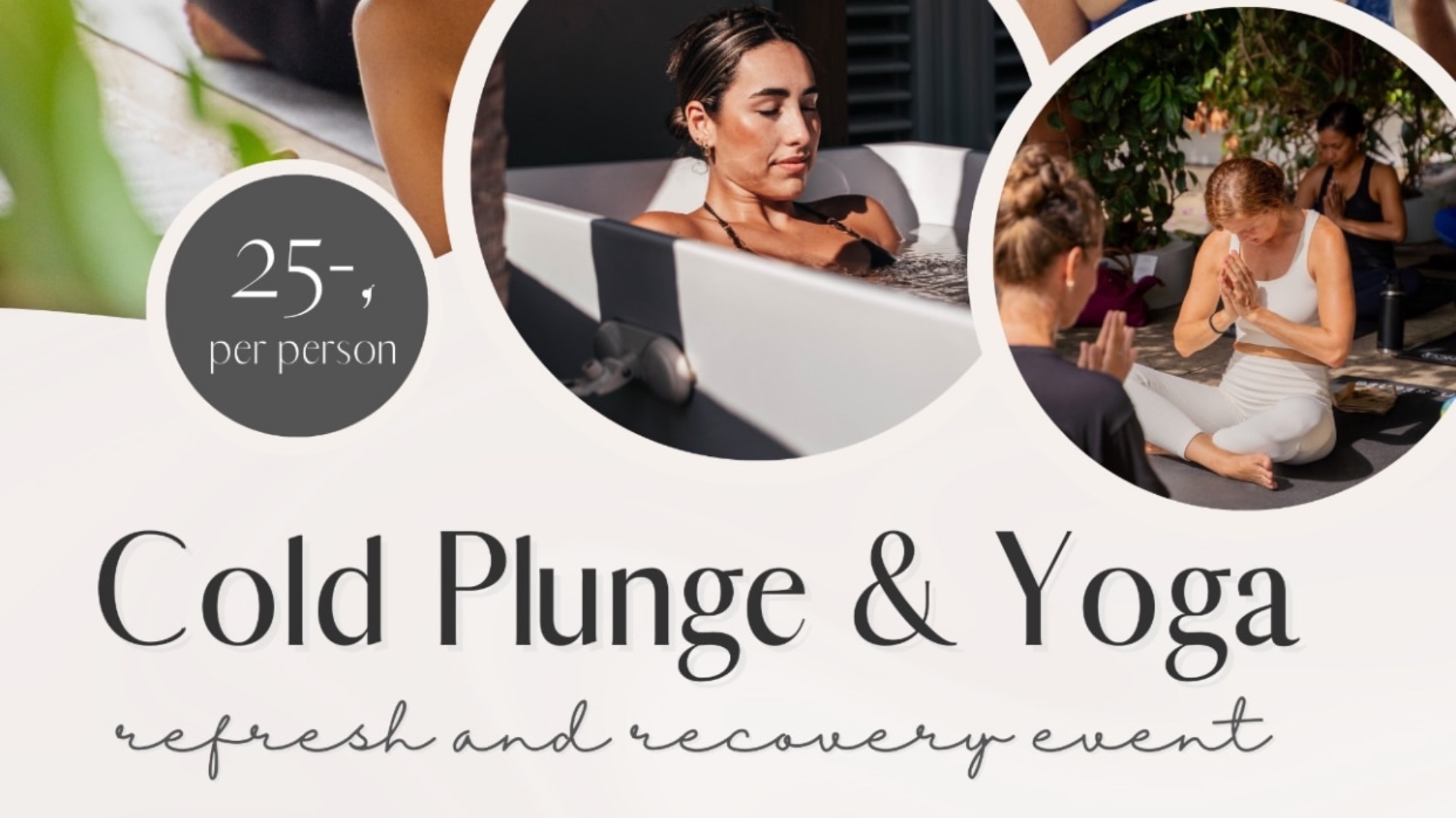 Cold plunge & Yoga  🤍Post-Carnaval Recovery & Rejuvenation