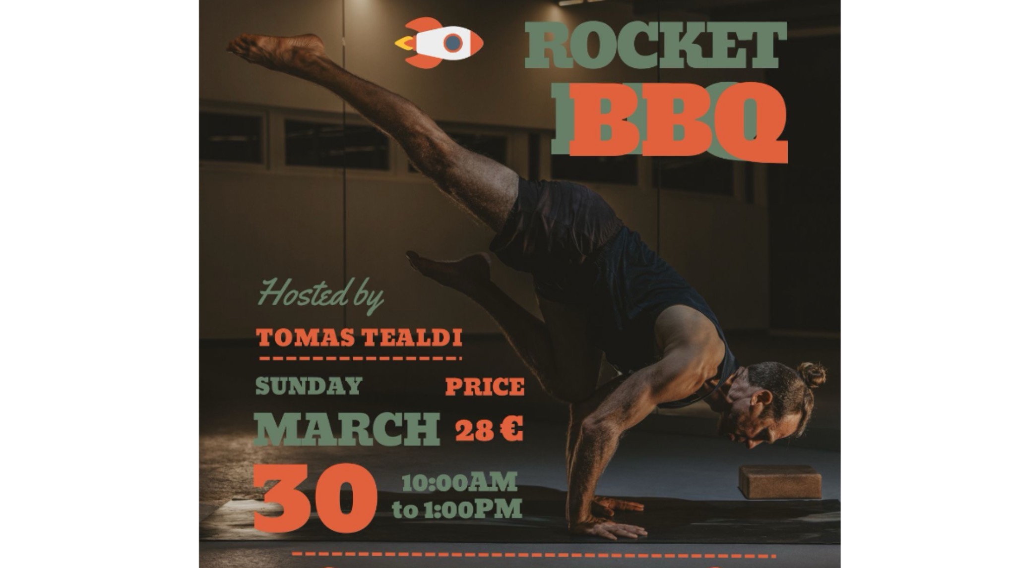 Rocket BBQ with/con Tomas  - 10am -1pm