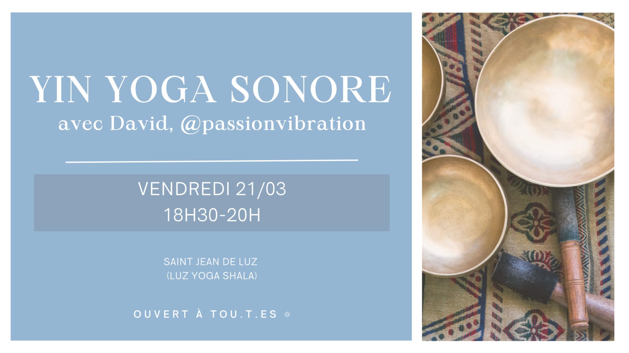 Yin Yoga sonore (bols chantants) - Amaia & David (@passionvibration)