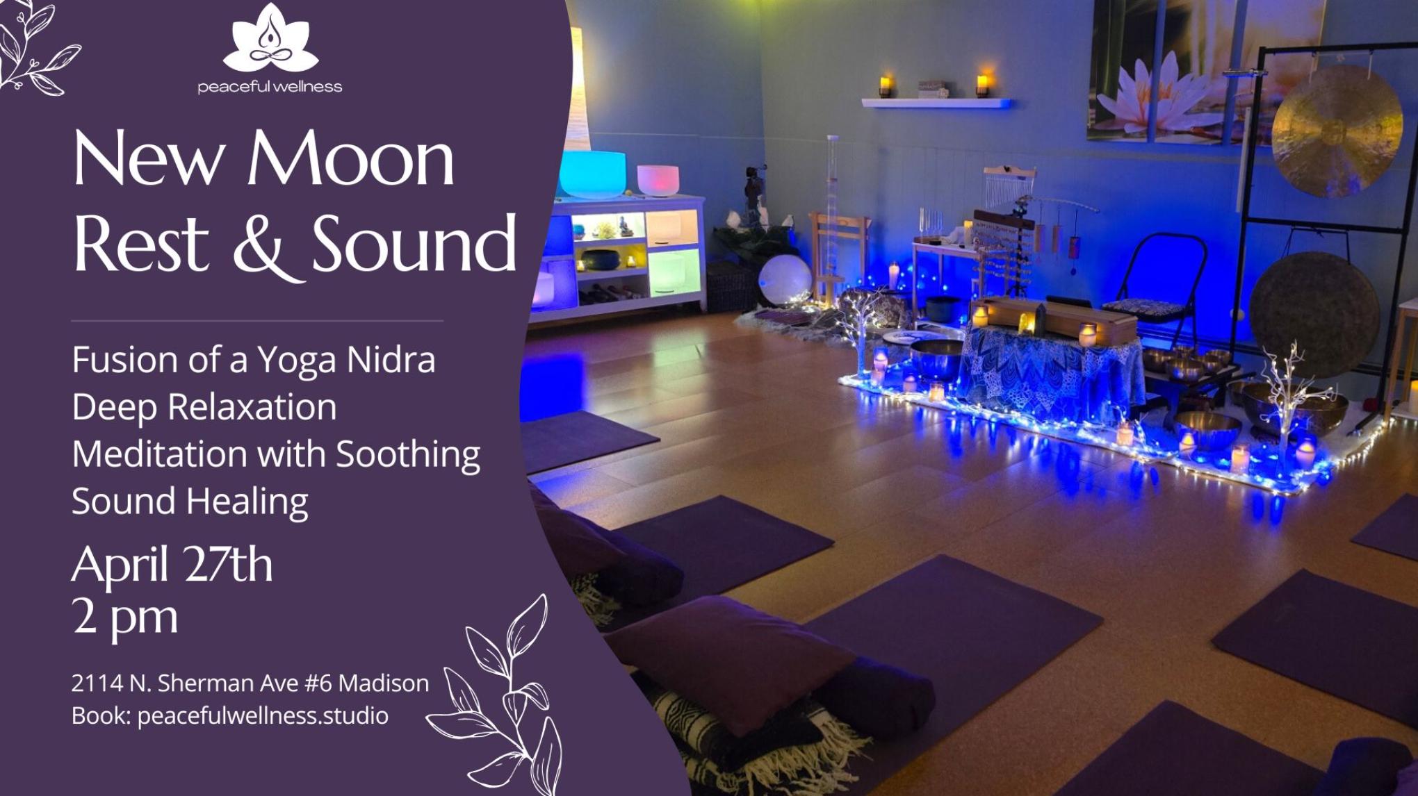 MADISON: New Moon Yoga Nidra Meditation w/Sound Bath