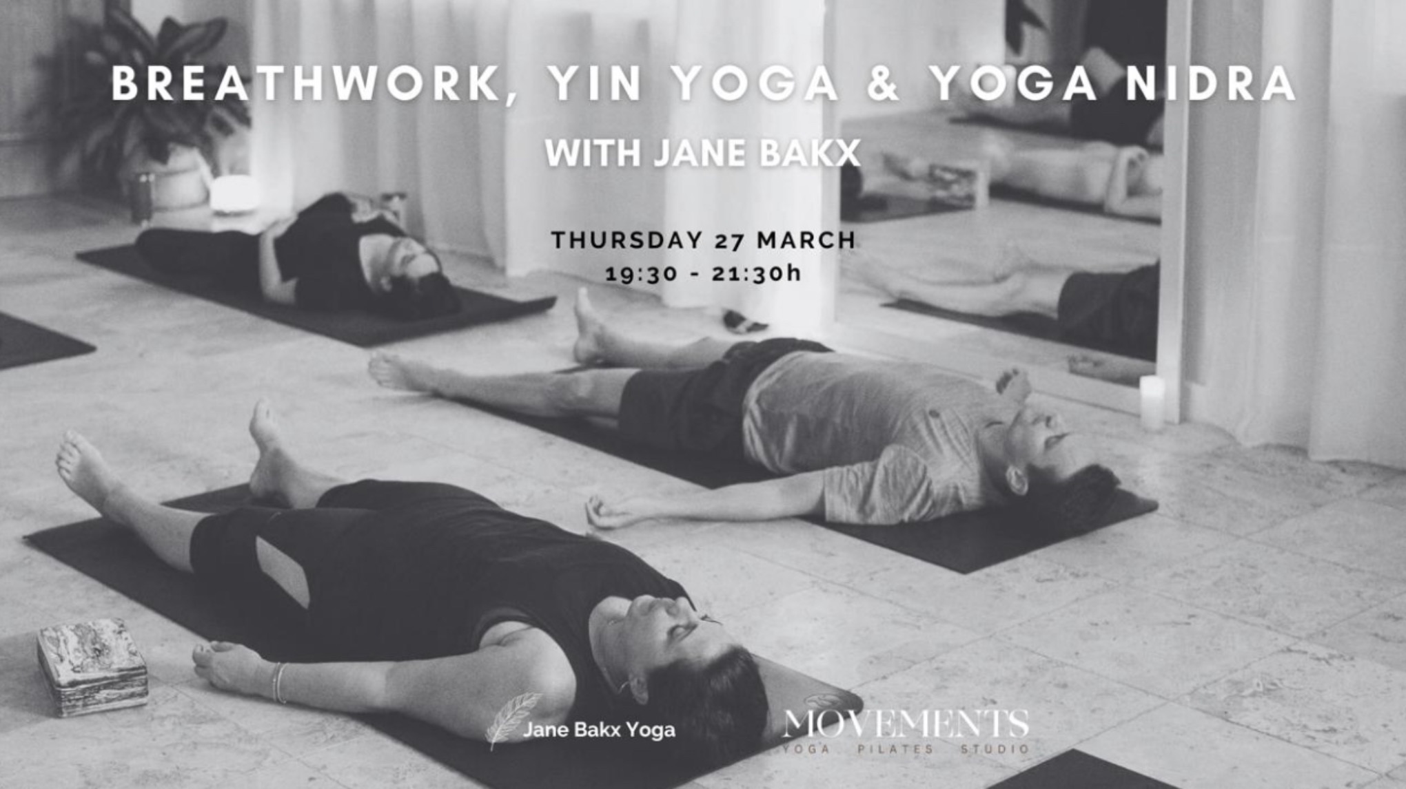 Breathwork, Yin & Yoga Nidra, XL session - Jane Bakx