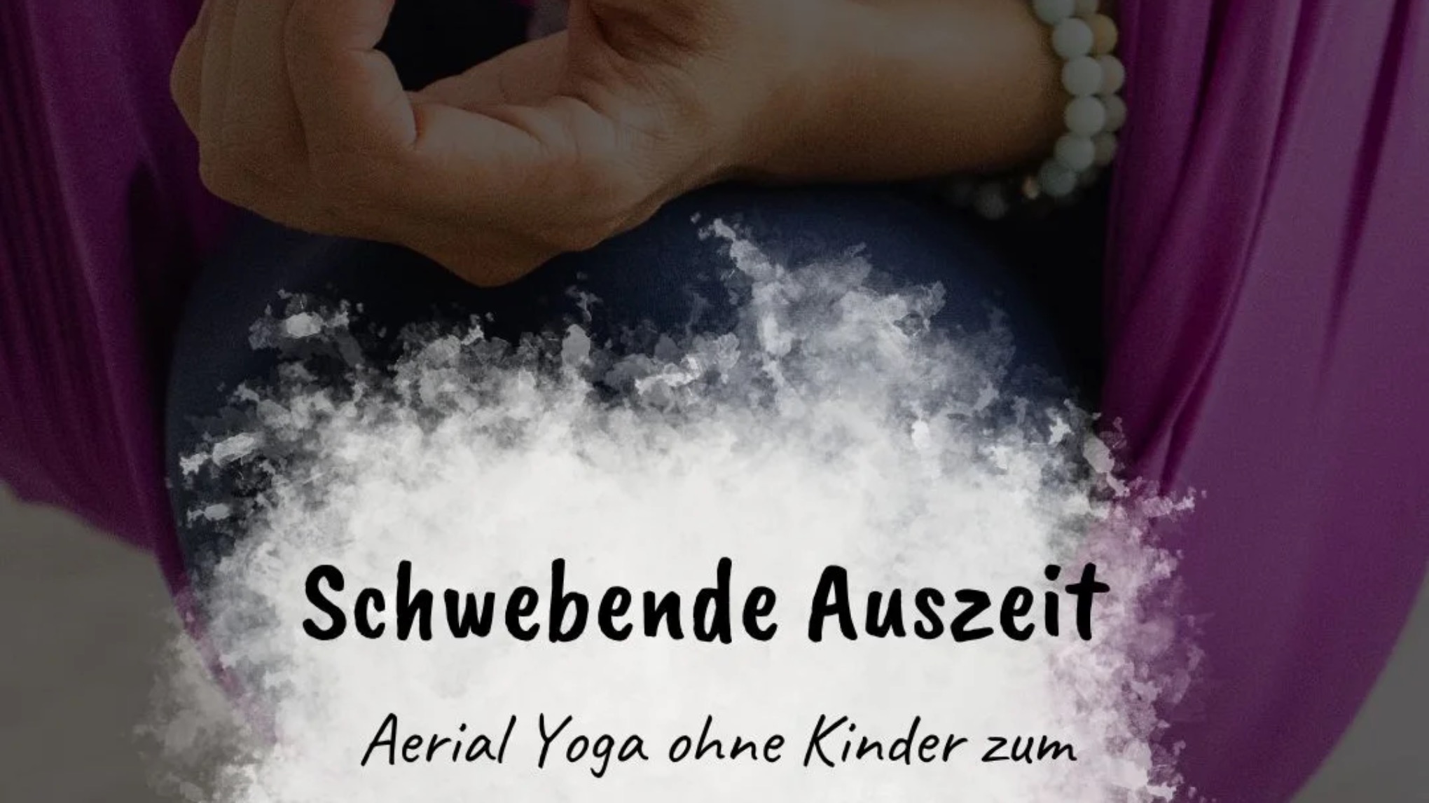 Schwebende Auszeit ohne Kind