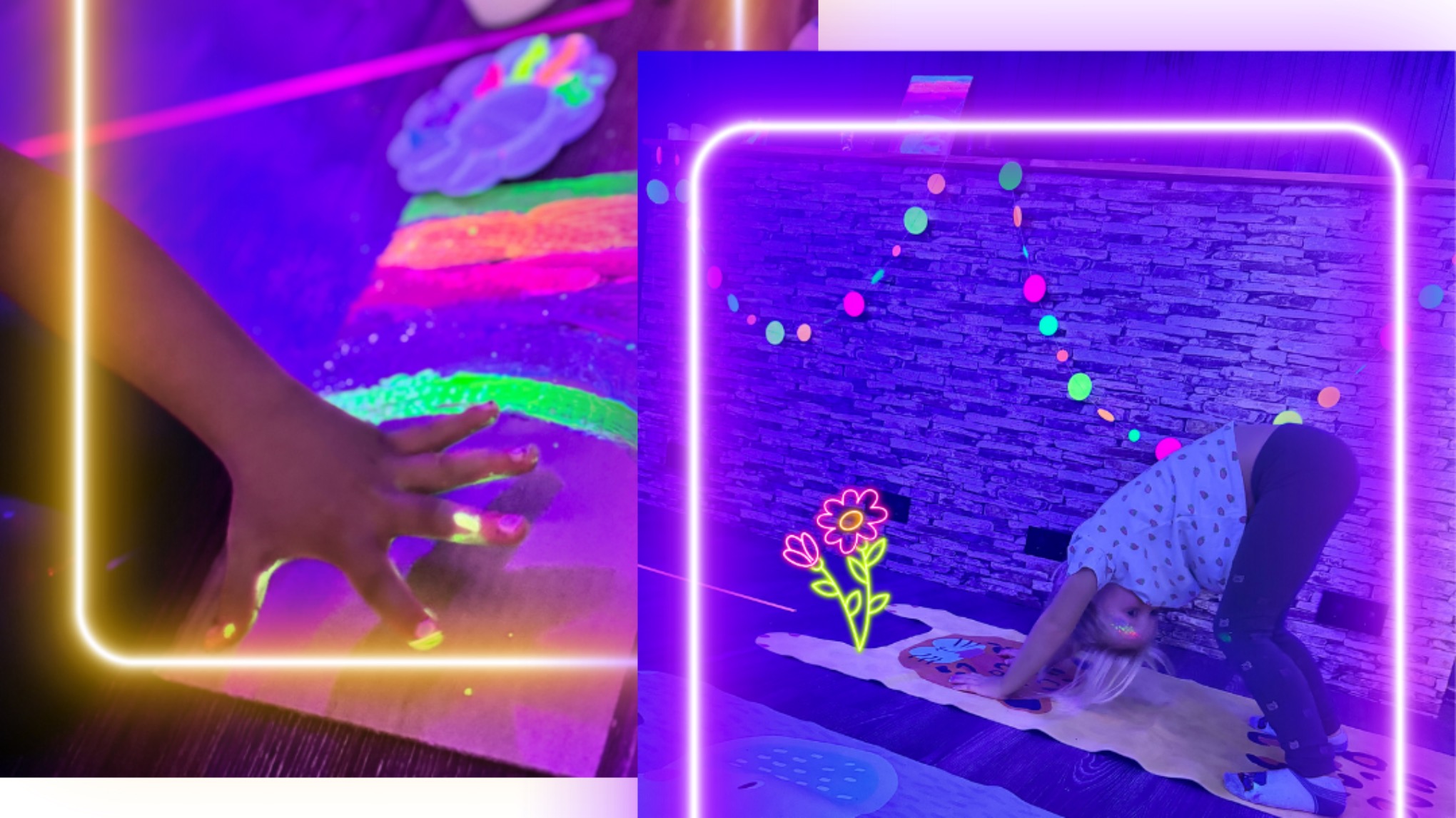 Ostern im Schwarzlicht für Kinder ab 2 Jahren