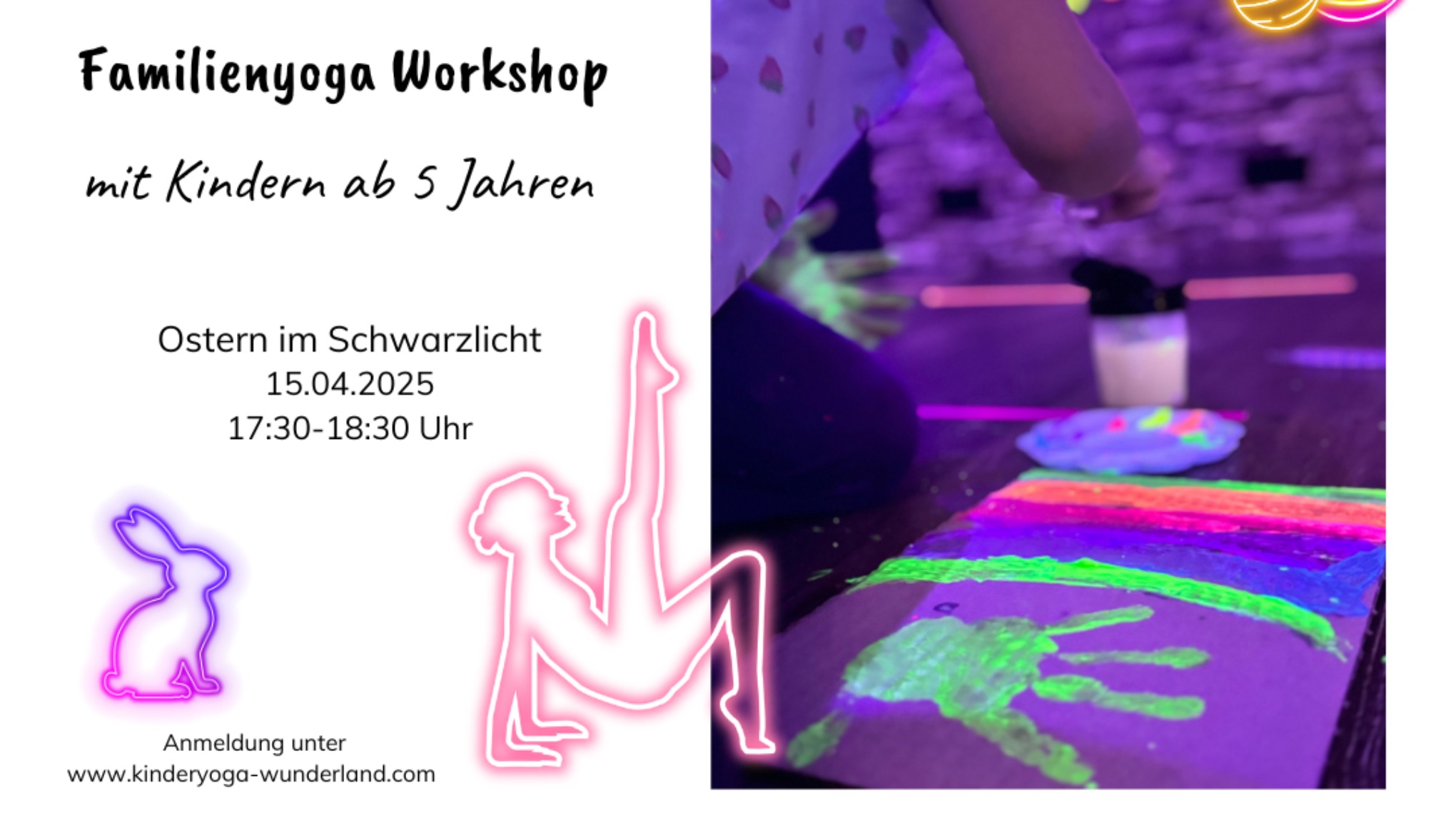 Ostern im Schwarzlicht ab 5 Jahren