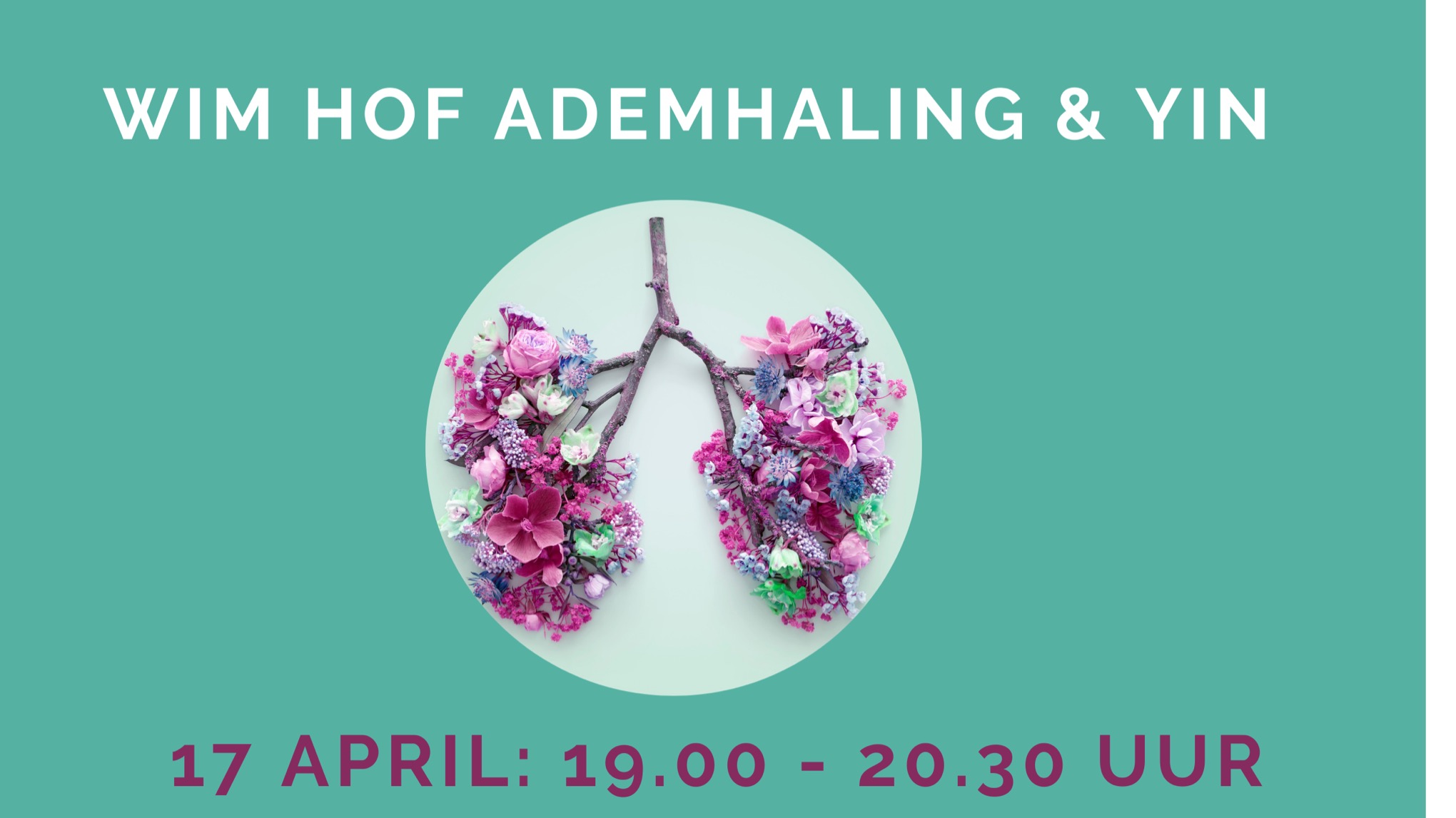 XL les: Wim Hof ademhaling & zachte yin yoga (BEPERKTE PLEKKEN BESCHIKBAAR)