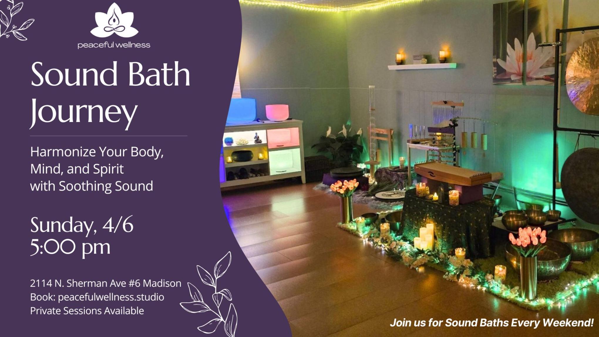 MADISON 60-minute Sound Bath
