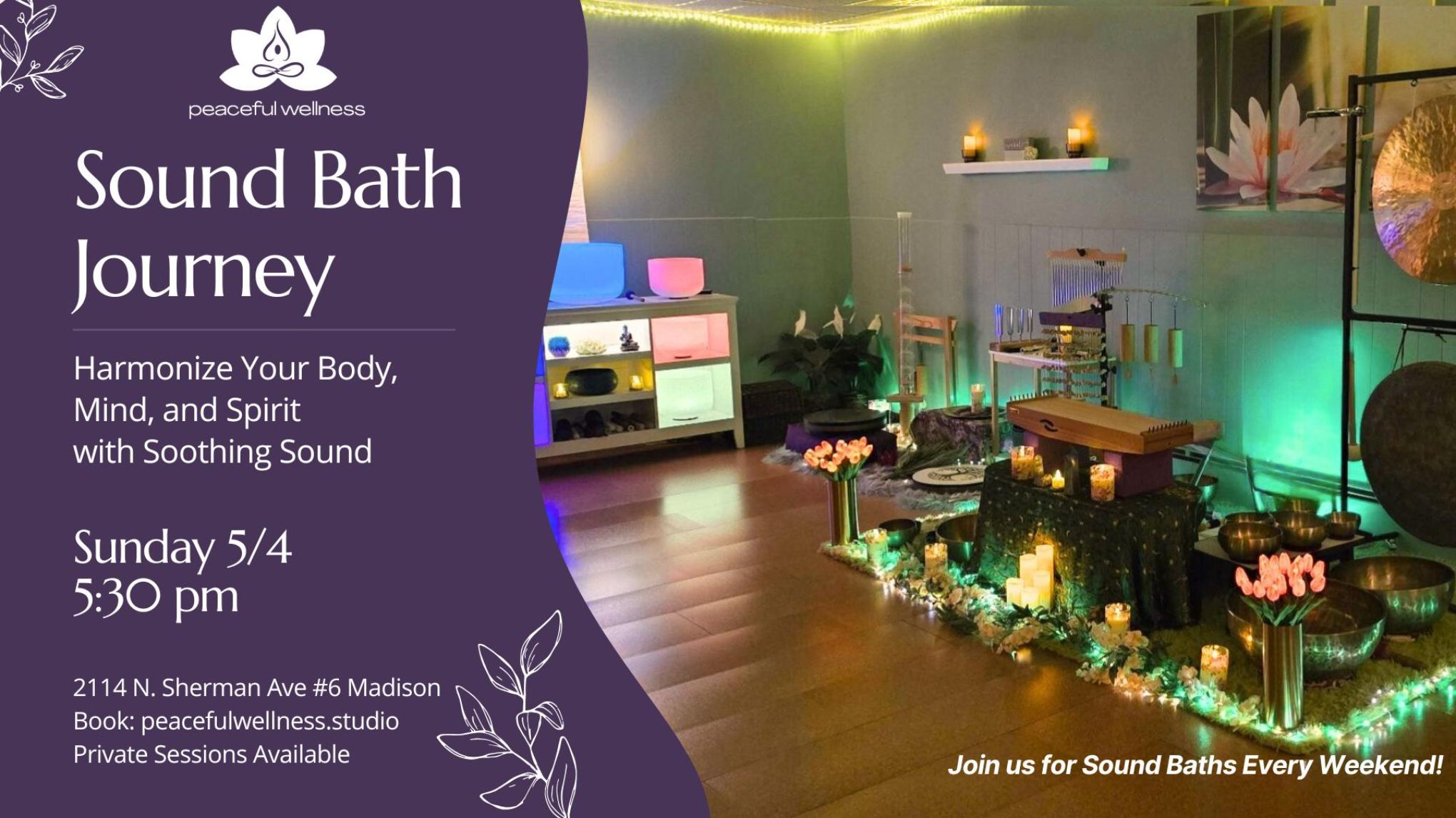 MADISON 60-minute Sound Bath