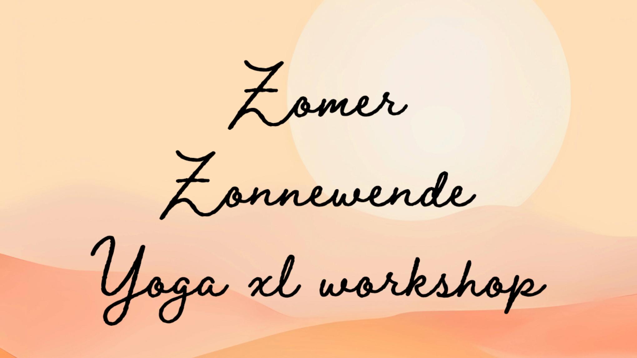 Zomer Zonnewende Yoga XL Workshop