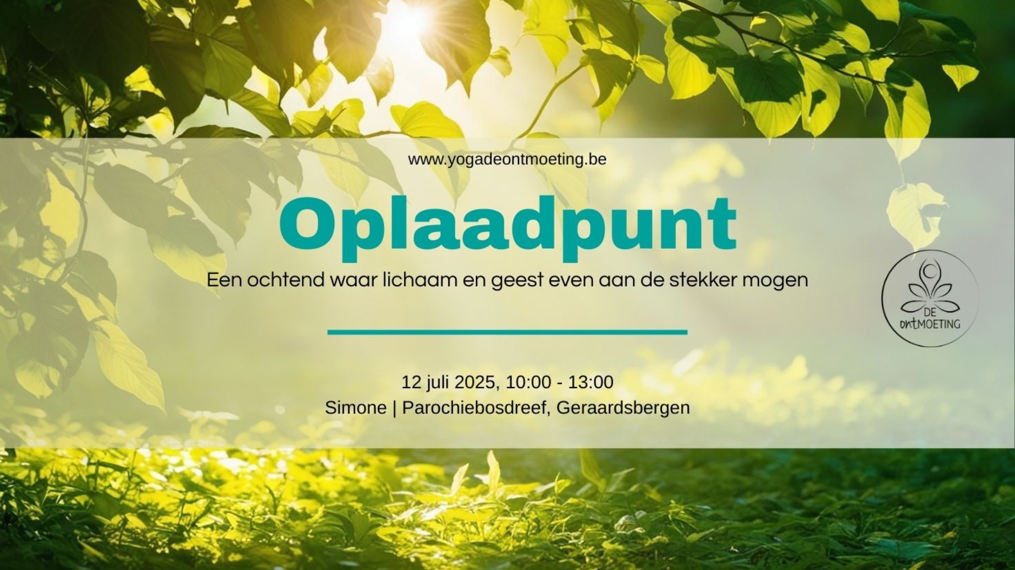 OPLAADPUNT ⚡️ ochtend waar lichaam en geest even aan de stekker mogen