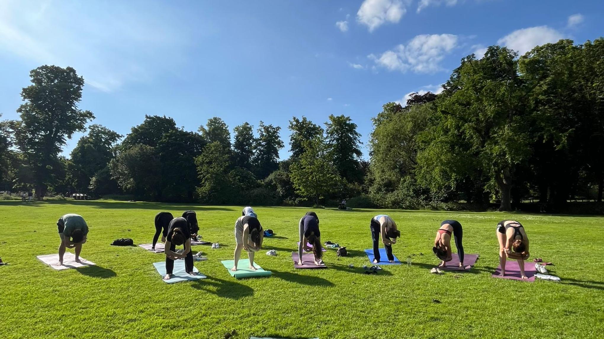 Sunshine, Stretching and Mocktail: Garden Yoga