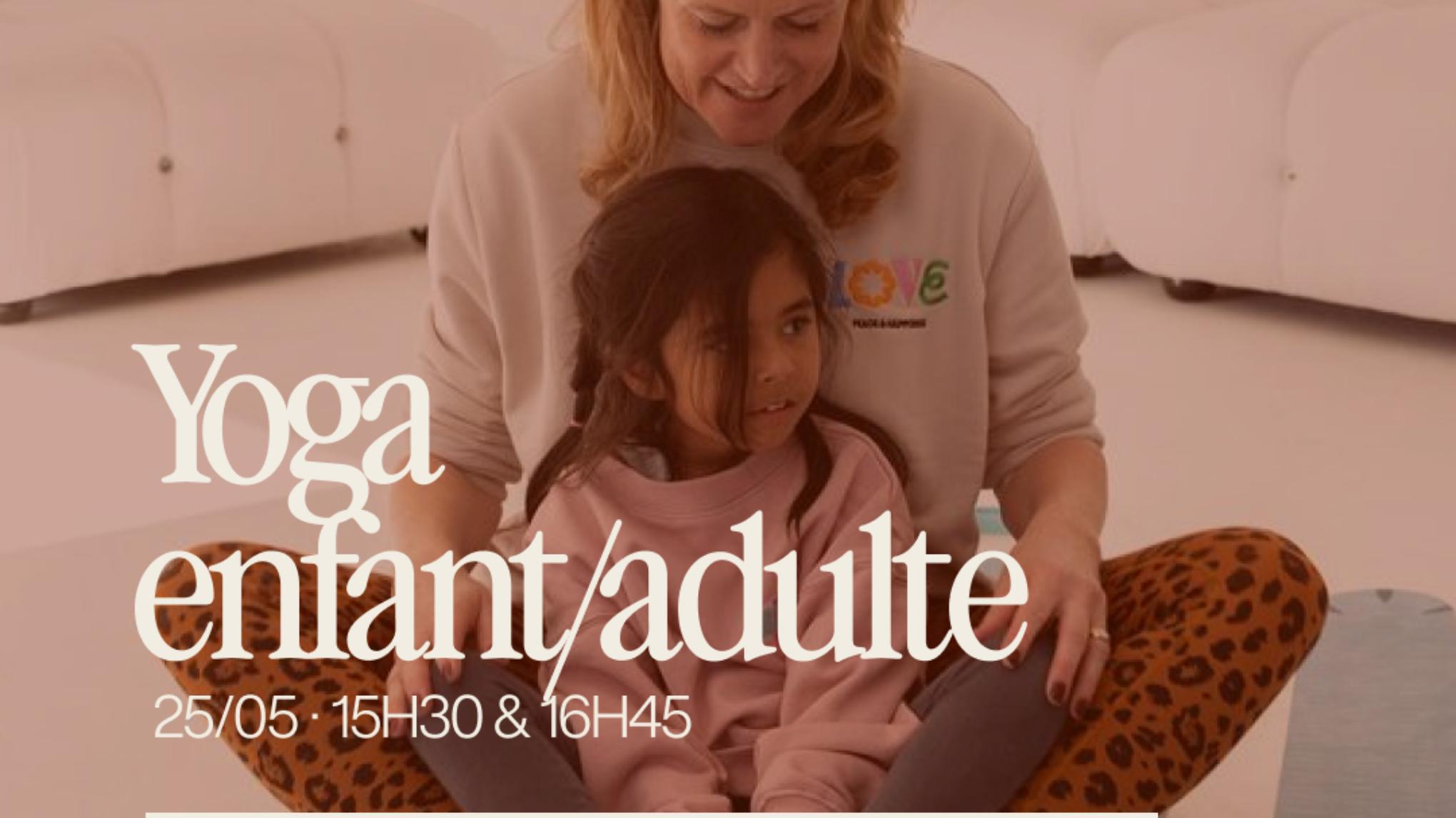 👩‍👦 Atelier yoga enfant 5-10 ans & adulte - 25€