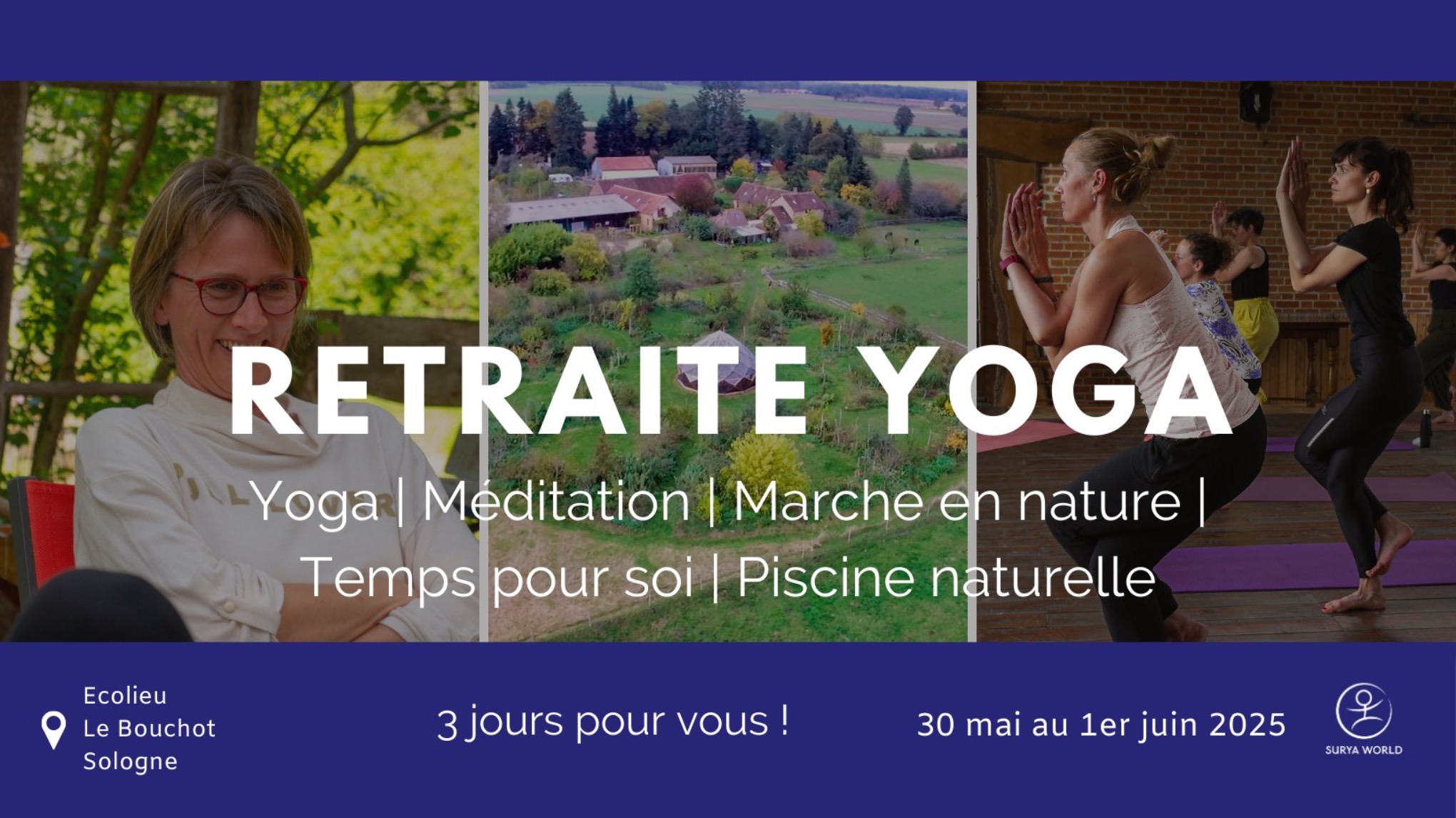 🍀 Retraite Yoga & Méditation avec Surya-France